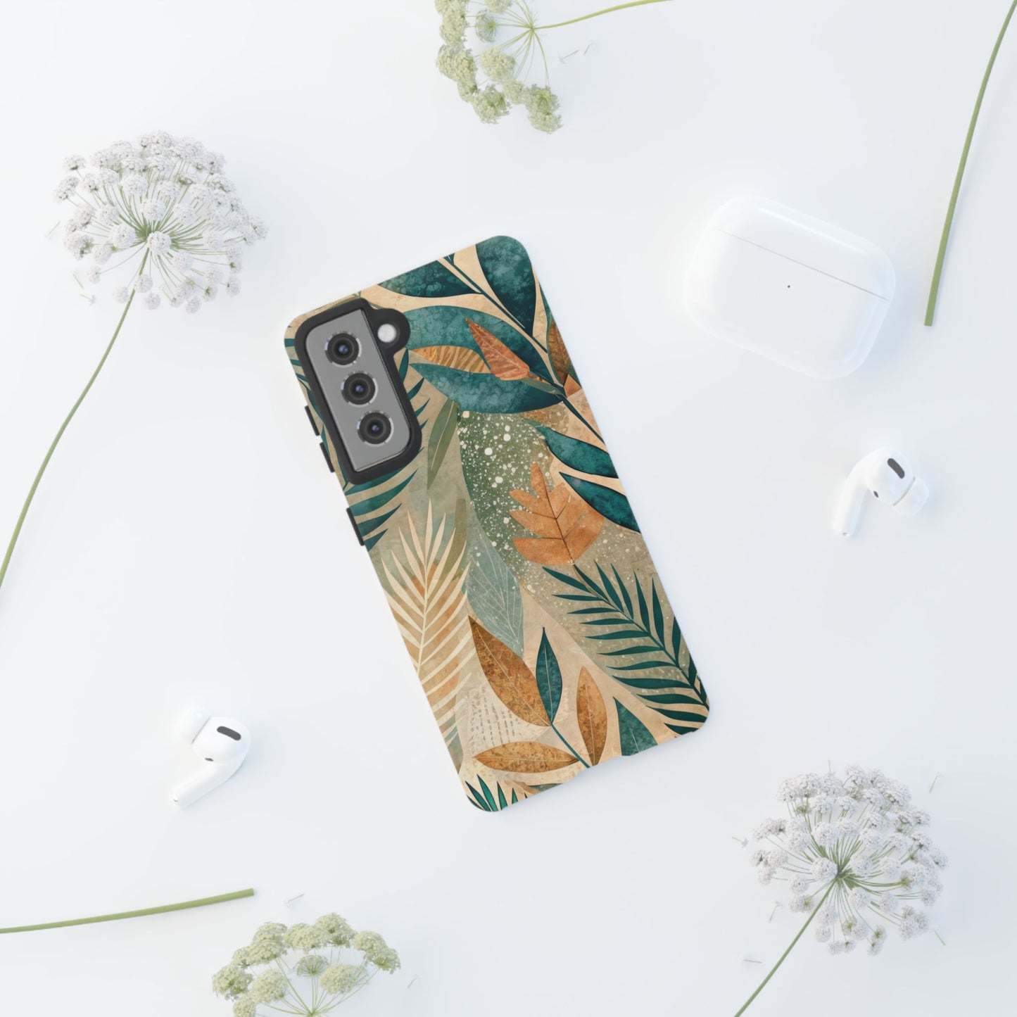 Boho Leaves Tough Phone Case