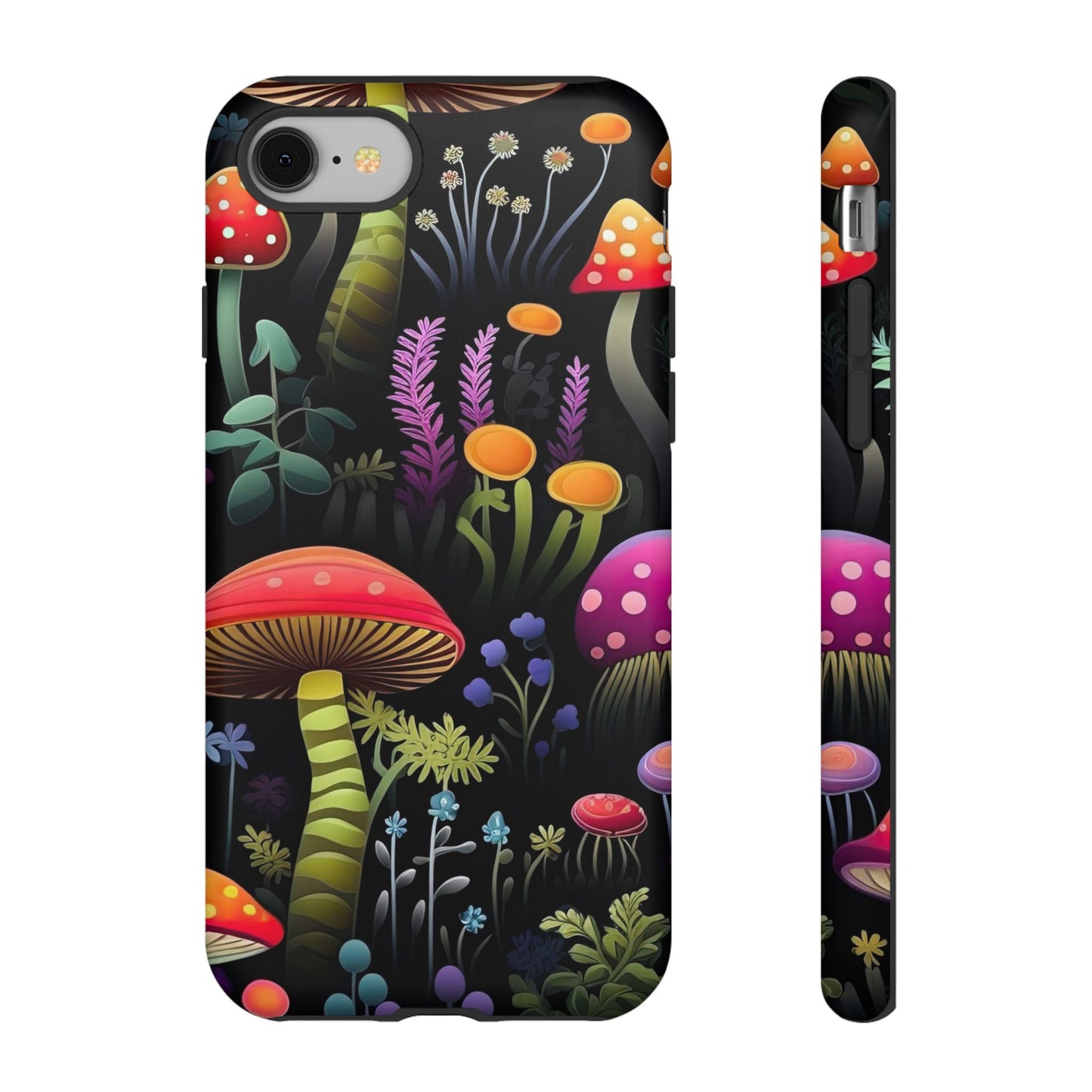 Dark Forest Mushrooms Tough Cell Phone Case