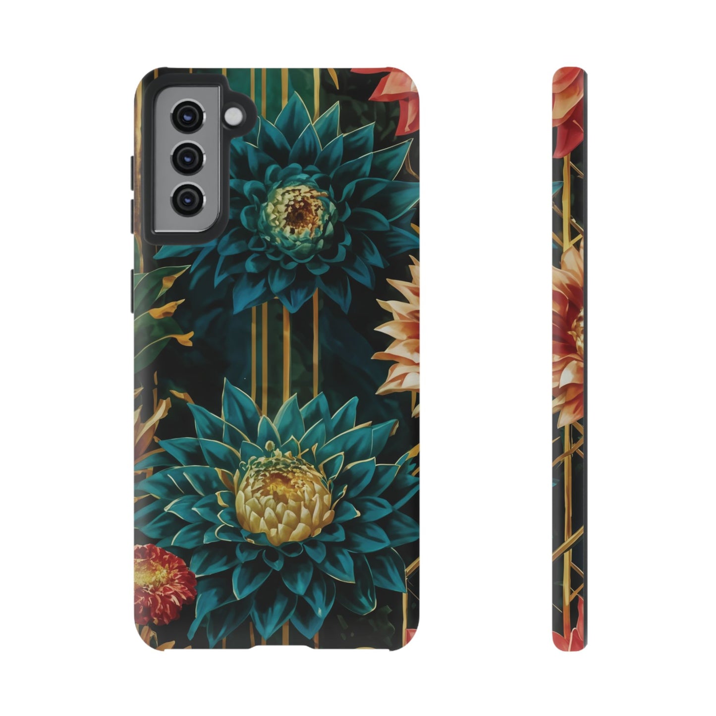 Bold Bloom Garden Tough Phone Case – Dramatic Florals for Statement-Makers