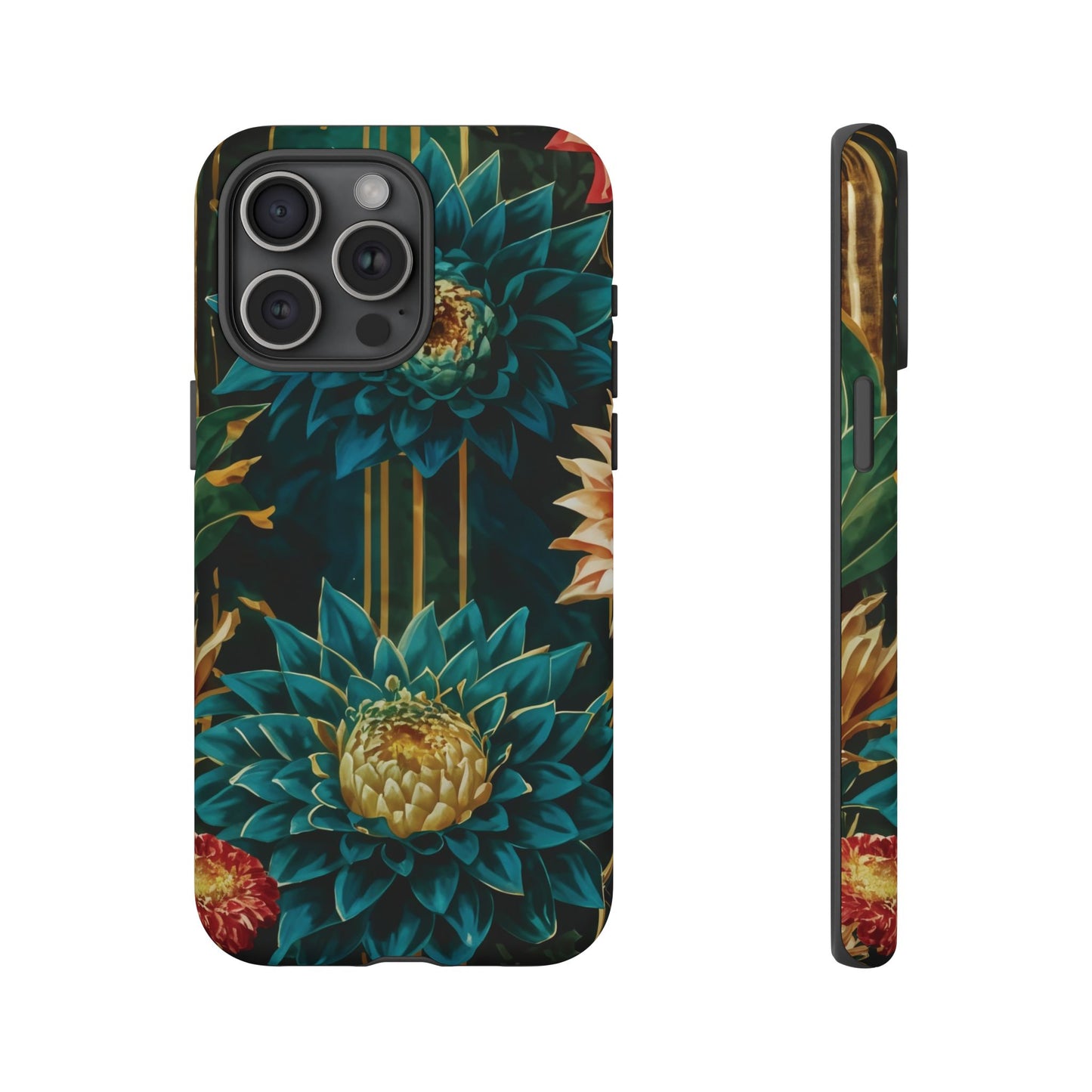Bold Bloom Garden Tough Phone Case – Dramatic Florals for Statement-Makers