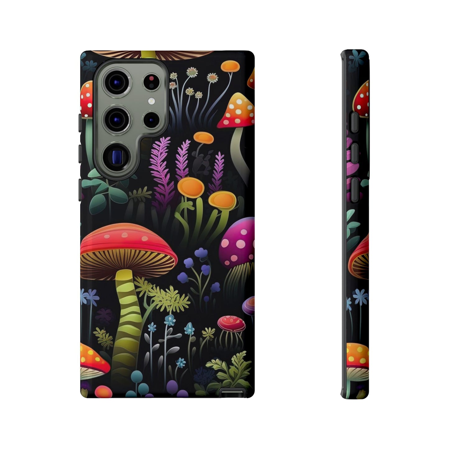 Dark Forest Mushrooms Tough Cell Phone Case