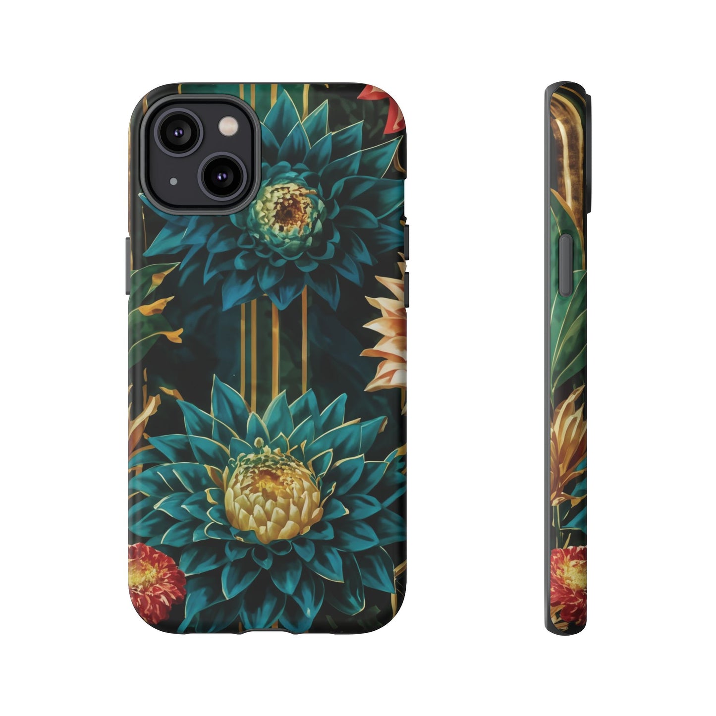 Bold Bloom Garden Tough Phone Case – Dramatic Florals for Statement-Makers