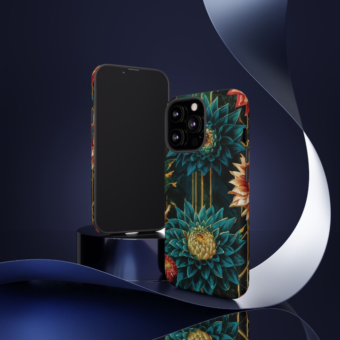 Bold Bloom Garden Tough Phone Case – Dramatic Florals for Statement-Makers