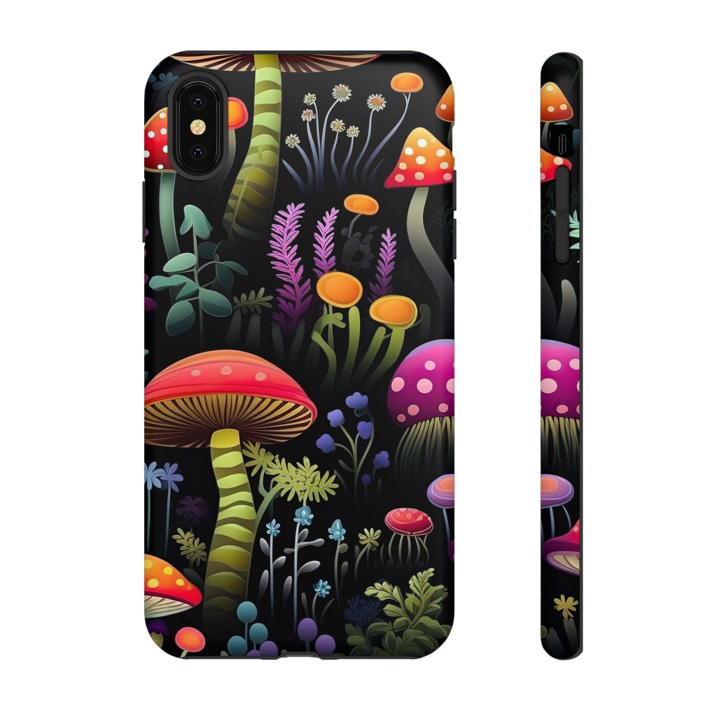 Dark Forest Mushrooms Tough Cell Phone Case