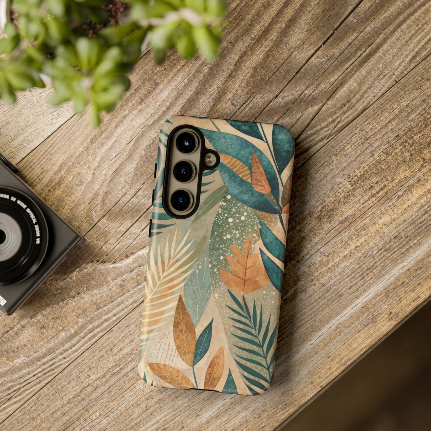 Boho Leaves Tough Phone Case