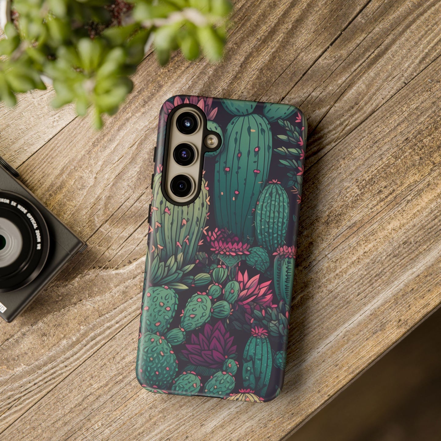 Succulent Garden Tough Phone Case – Bold & Stylish Protection for Plant Lovers
