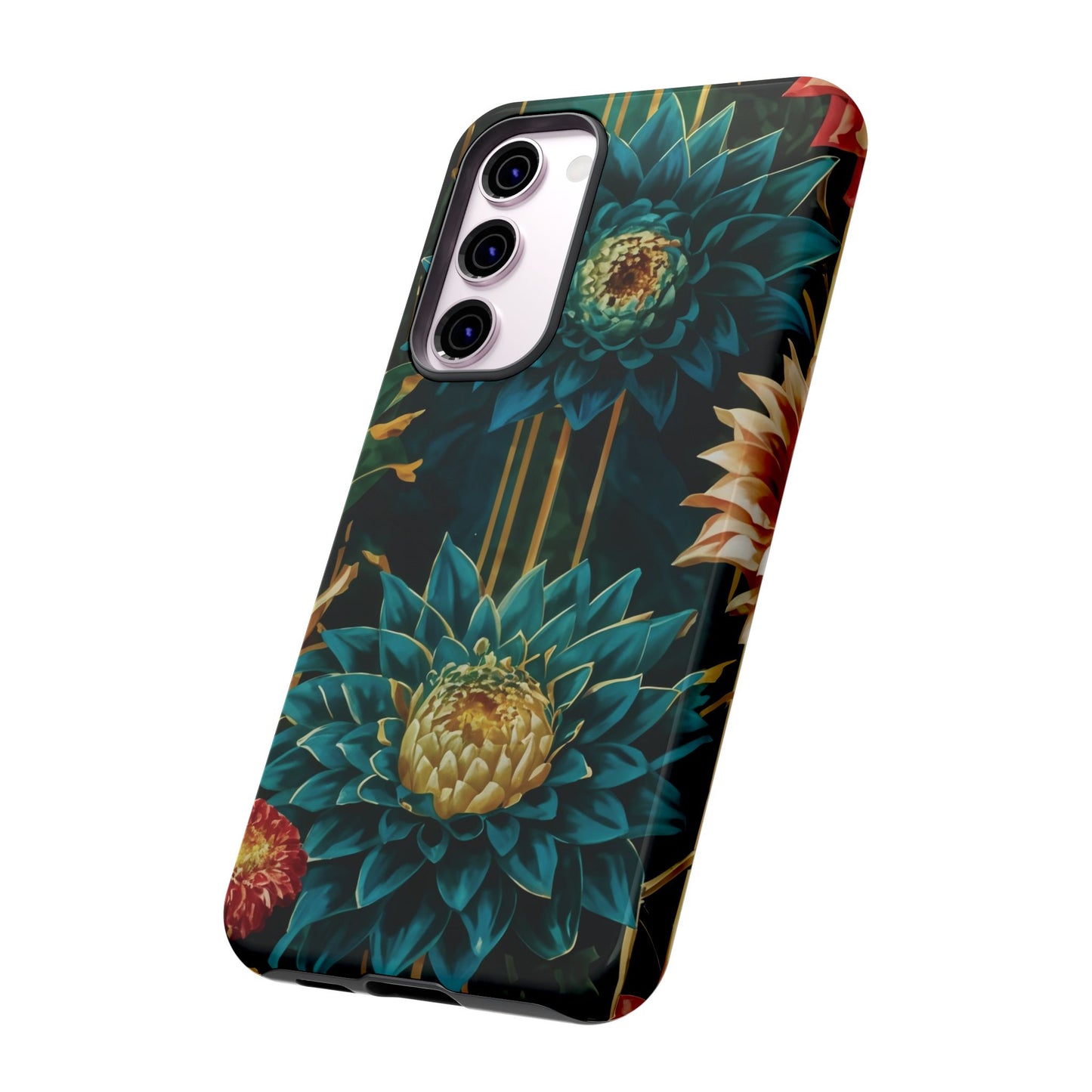 Bold Bloom Garden Tough Phone Case – Dramatic Florals for Statement-Makers
