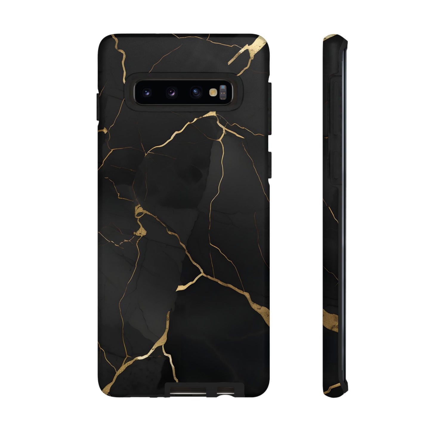 Black Marble  - Tough Phone Case
