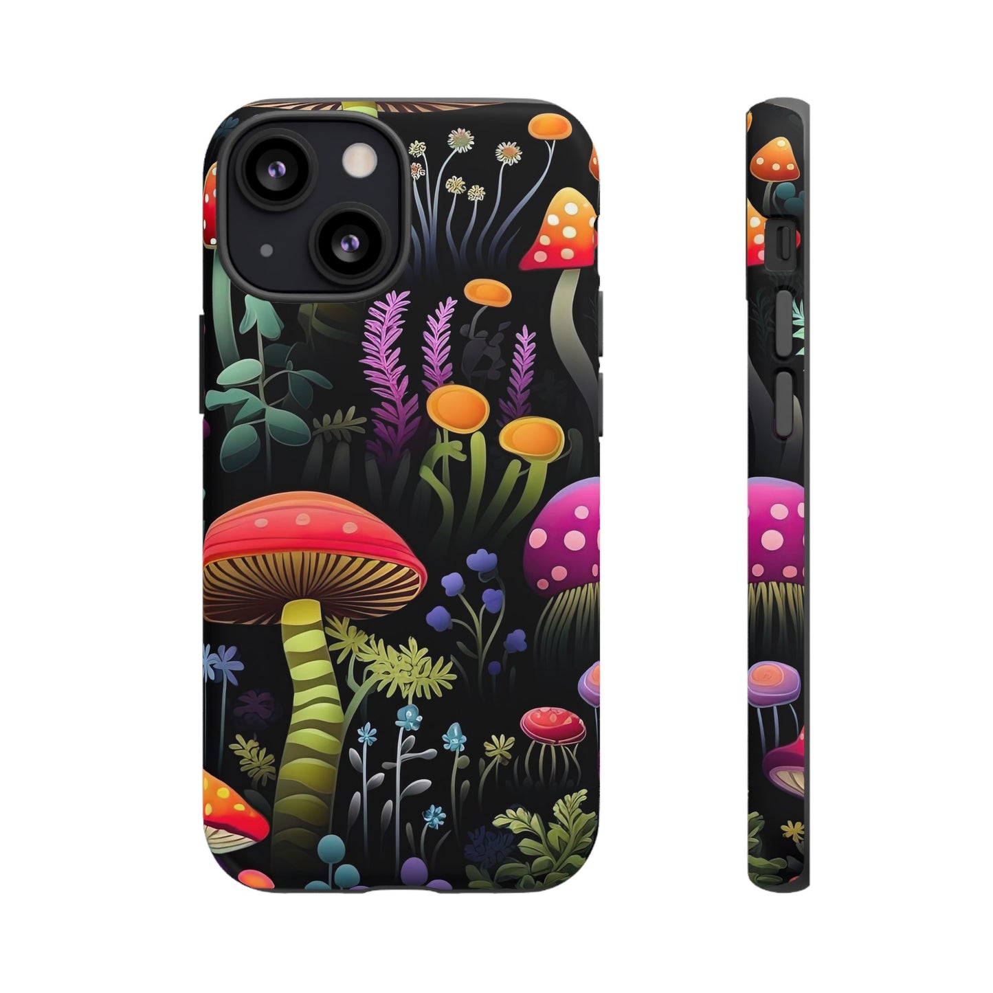 Dark Forest Mushrooms Tough Cell Phone Case