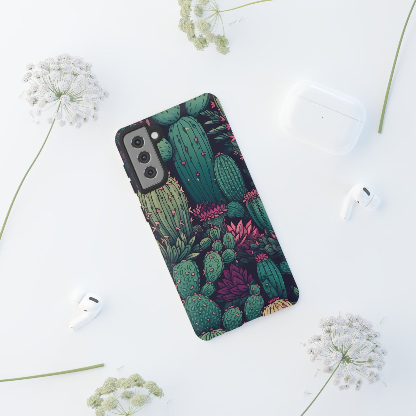 Succulent Garden Tough Phone Case – Bold & Stylish Protection for Plant Lovers