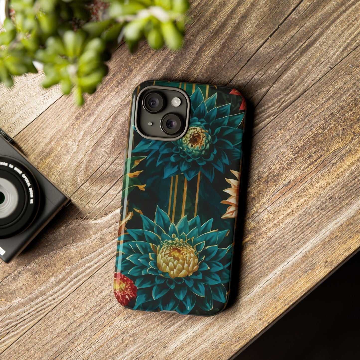 Bold Bloom Garden Tough Phone Case – Dramatic Florals for Statement-Makers