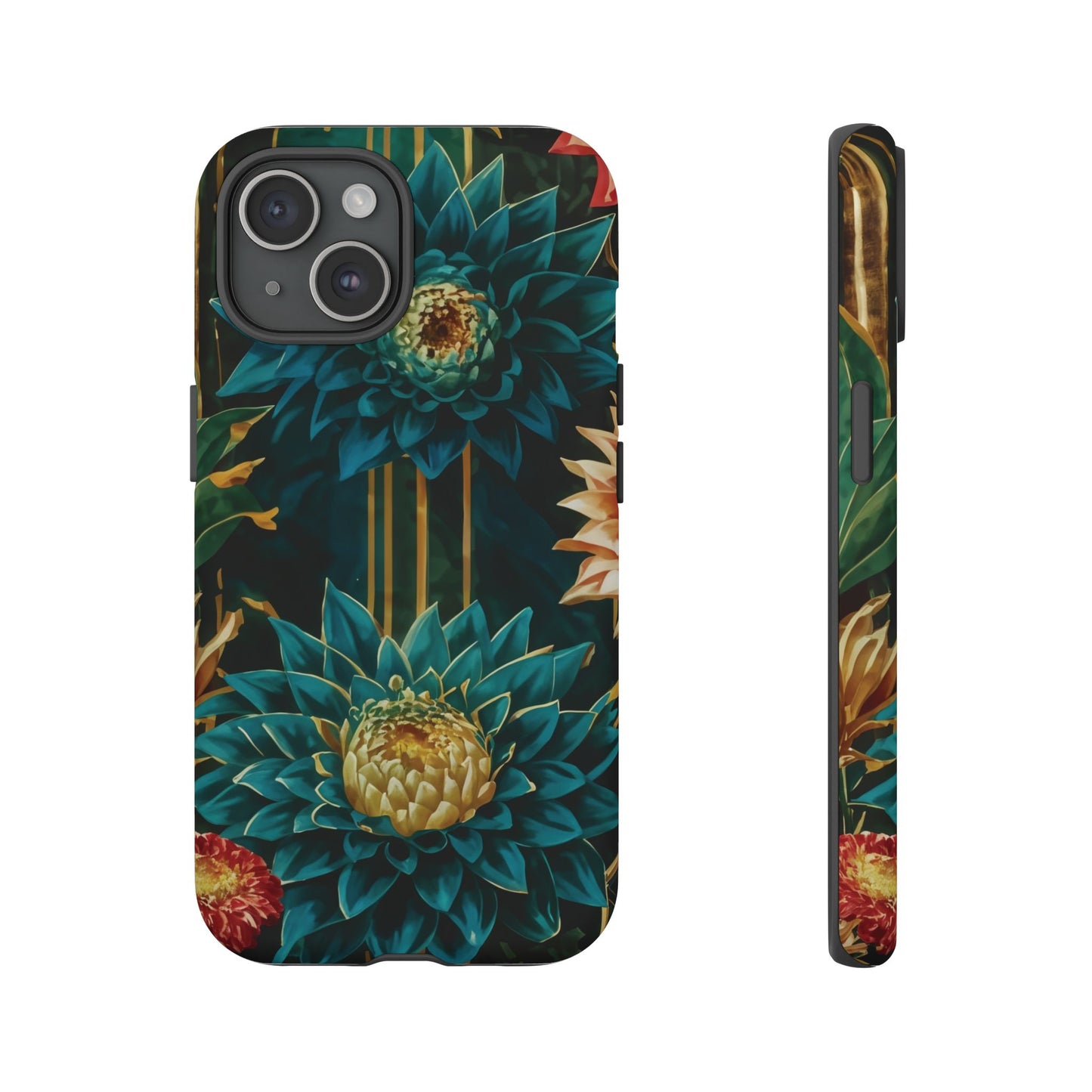 Bold Bloom Garden Tough Phone Case – Dramatic Florals for Statement-Makers