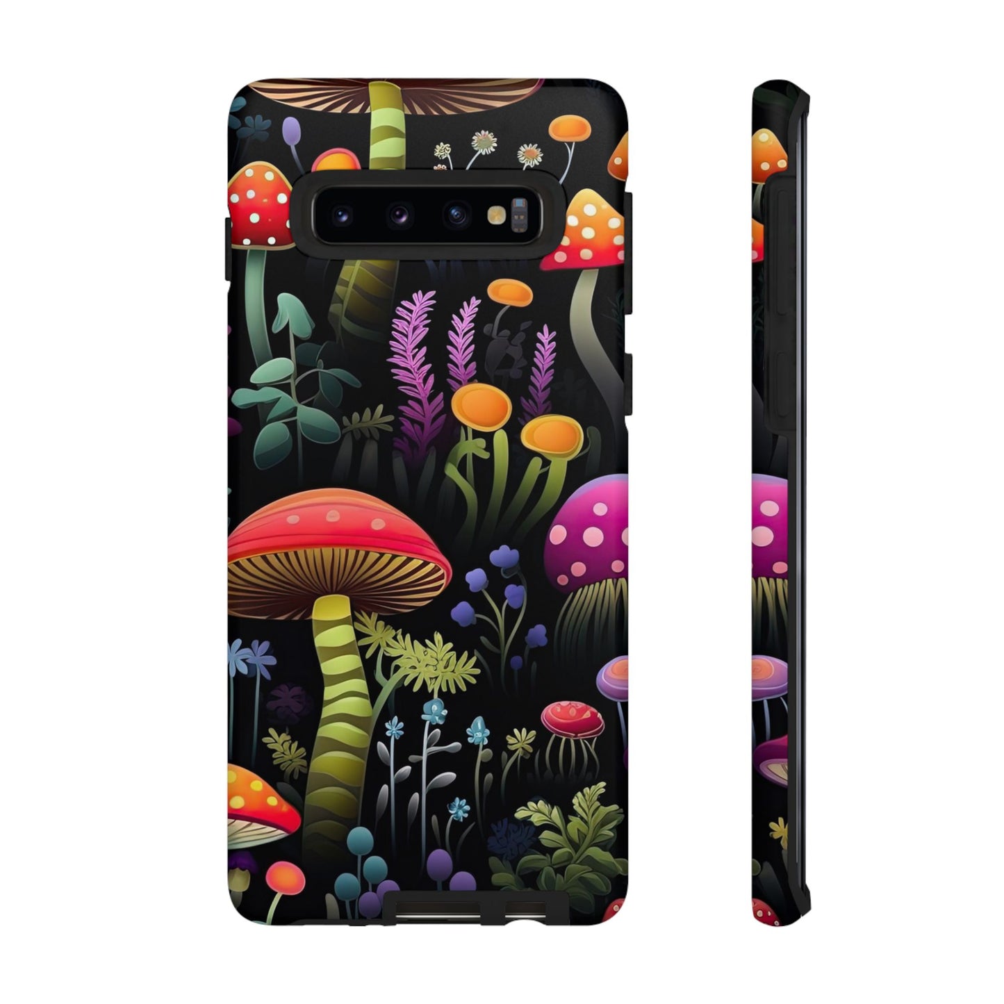 Dark Forest Mushrooms Tough Cell Phone Case