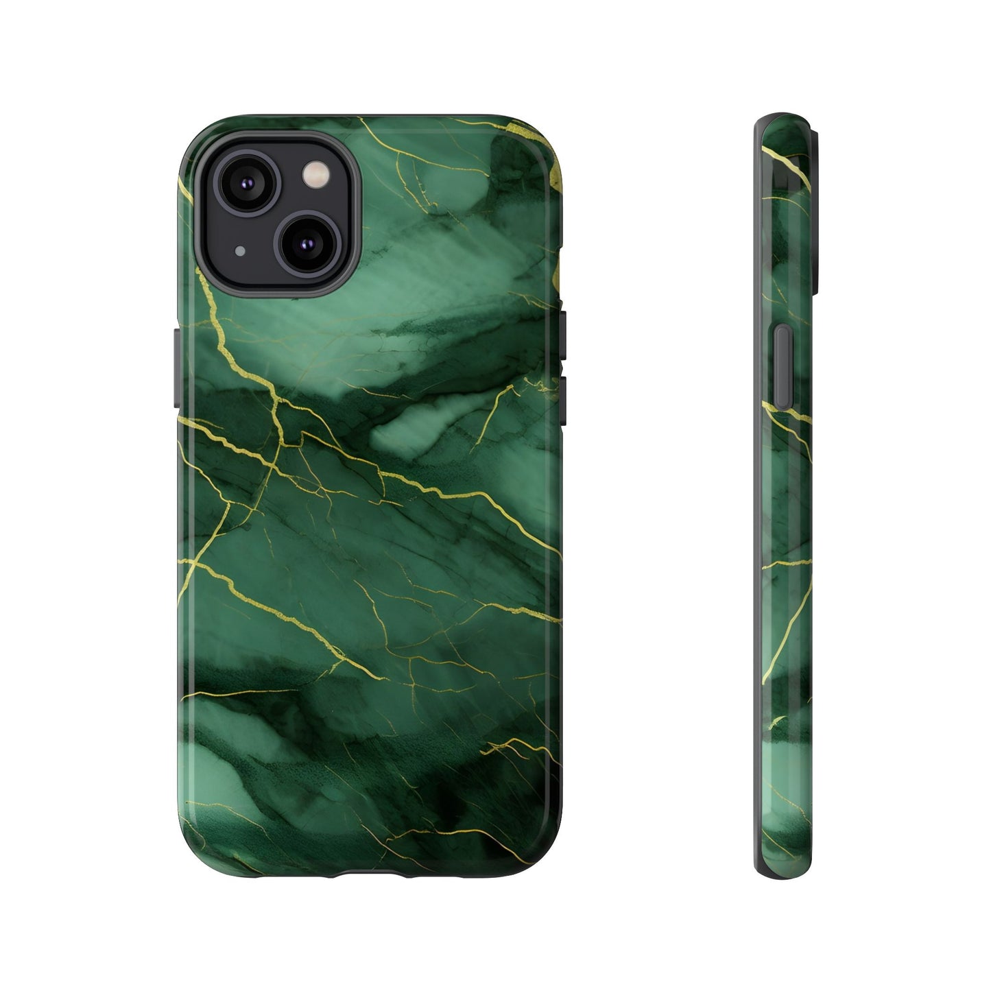 Hunter Green Marble - Tough Phone Case