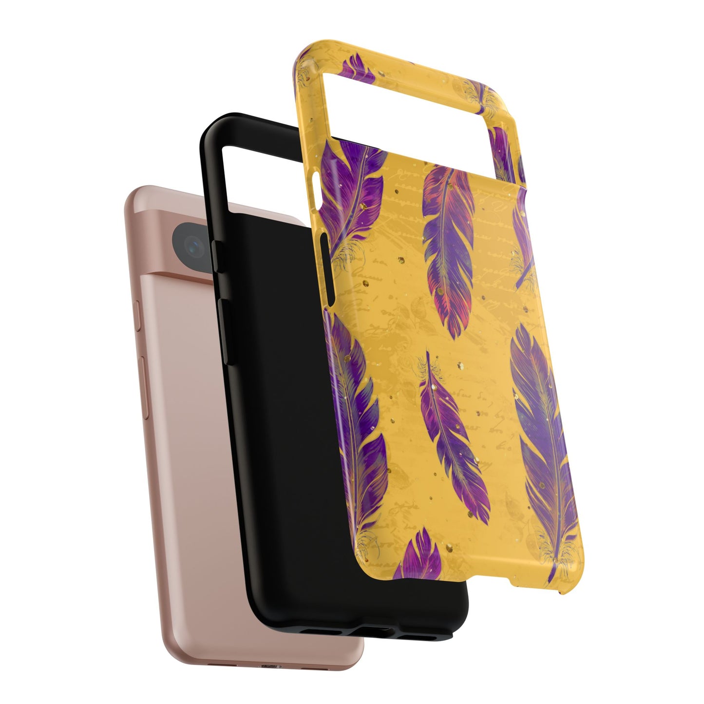 Purple Feathers - Tough Phone Case