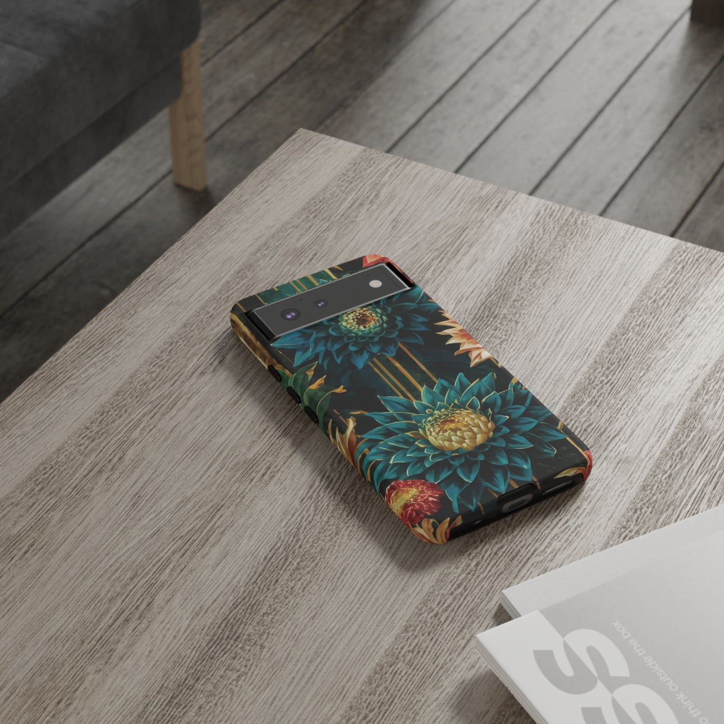 Bold Bloom Garden Tough Phone Case – Dramatic Florals for Statement-Makers