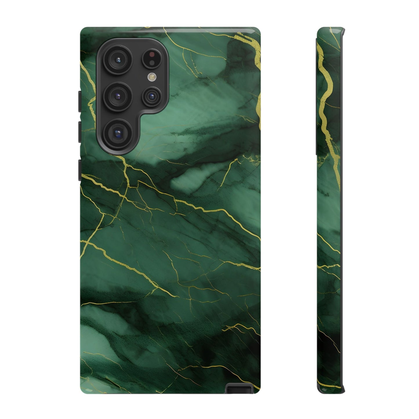 Hunter Green Marble - Tough Phone Case