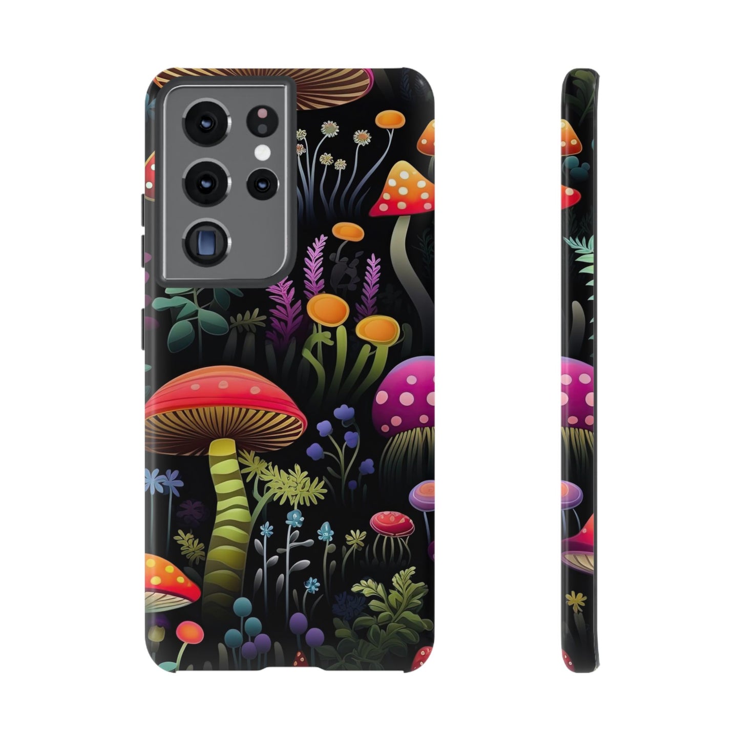 Dark Forest Mushrooms Tough Cell Phone Case