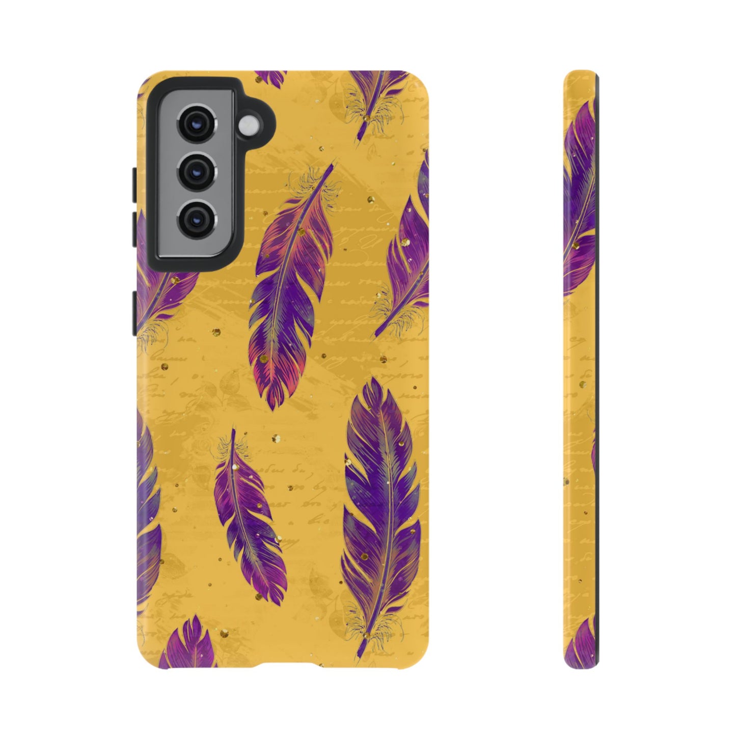 Purple Feathers - Tough Phone Case