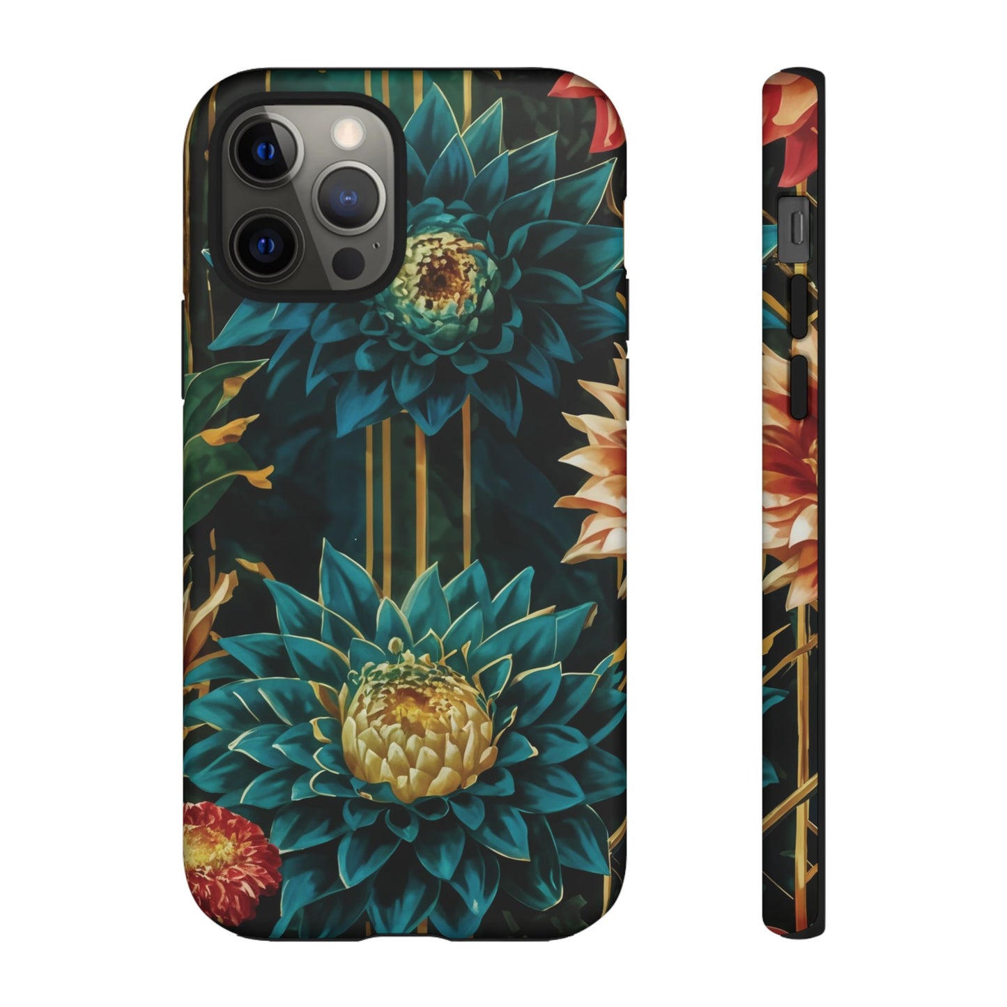 Bold Bloom Garden Tough Phone Case – Dramatic Florals for Statement-Makers