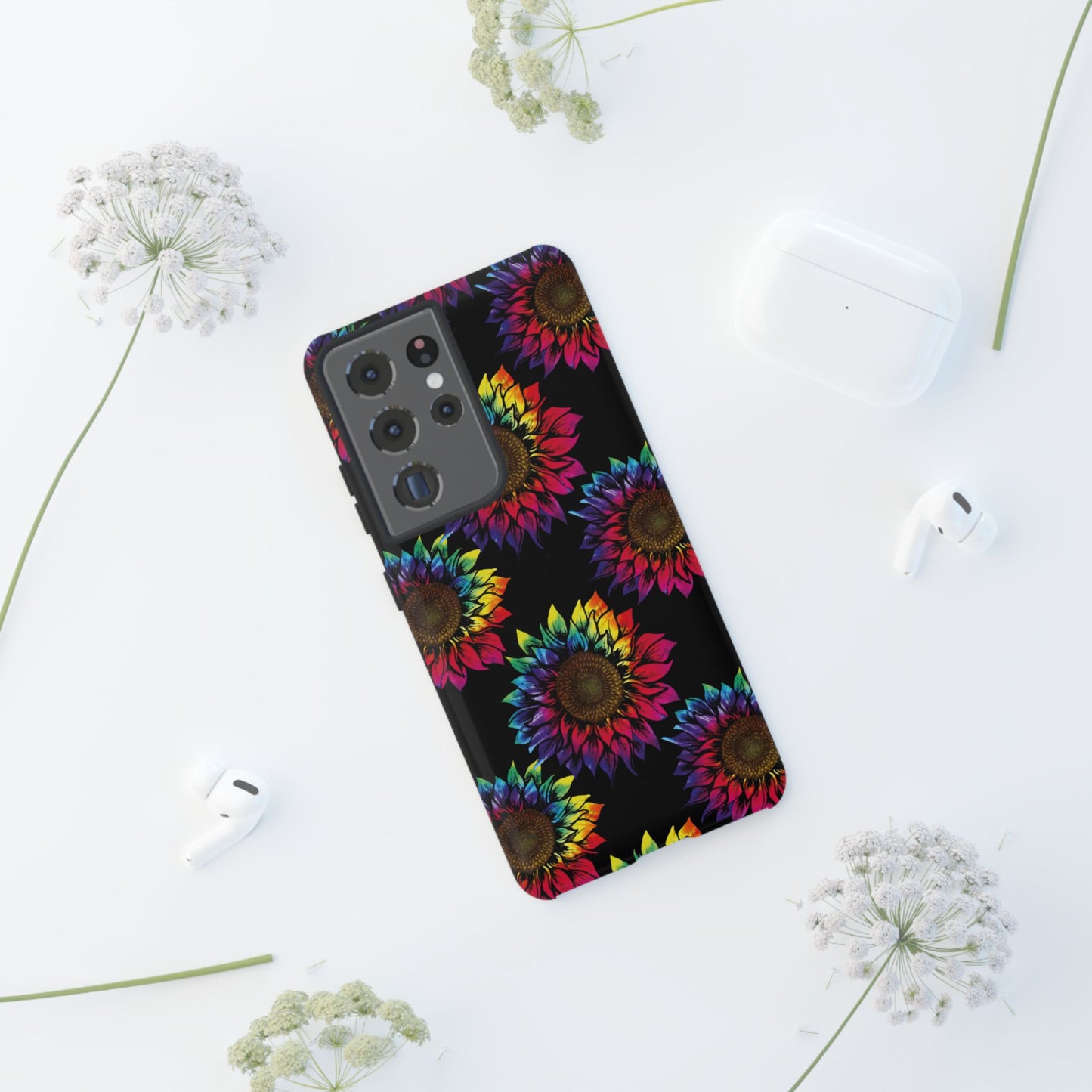 Rainbow Sunflowers - Tough Phone Case