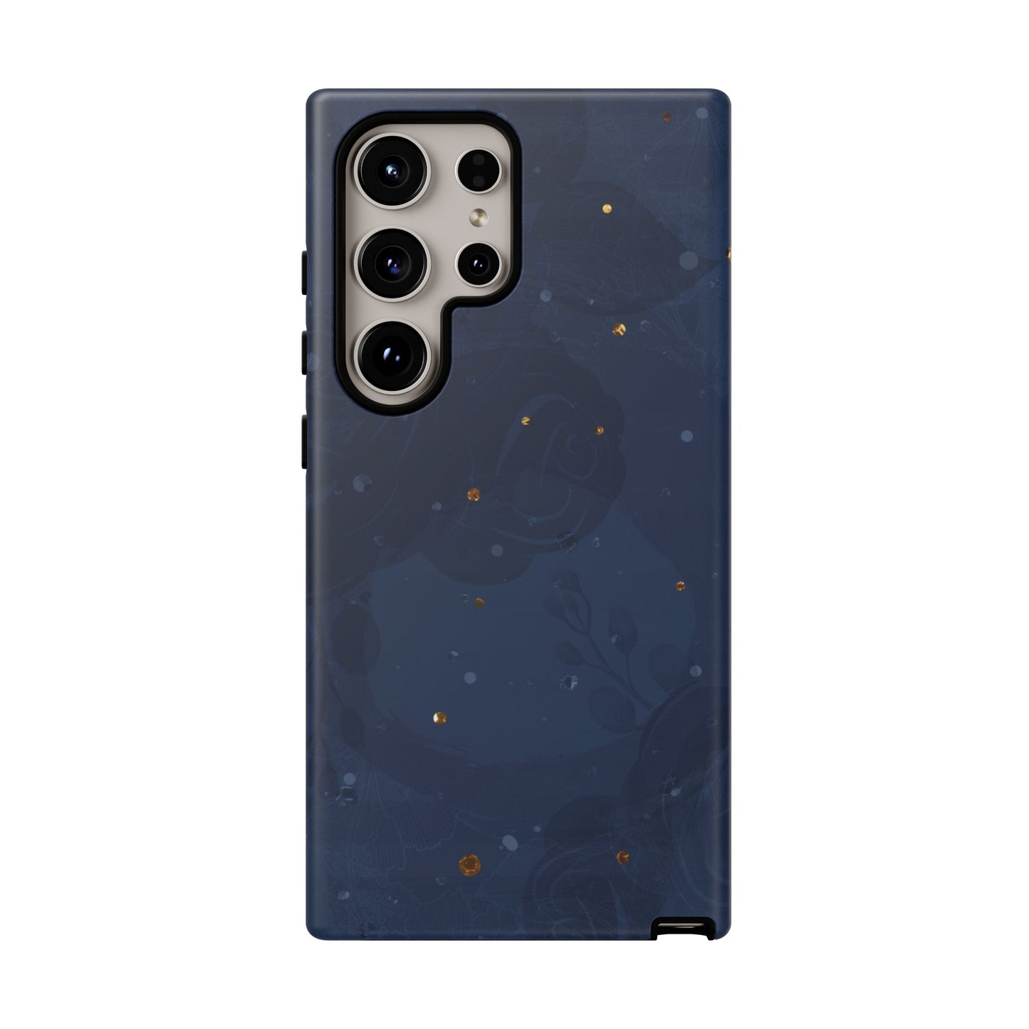 Subtle Navy Florals - Tough Phone Case