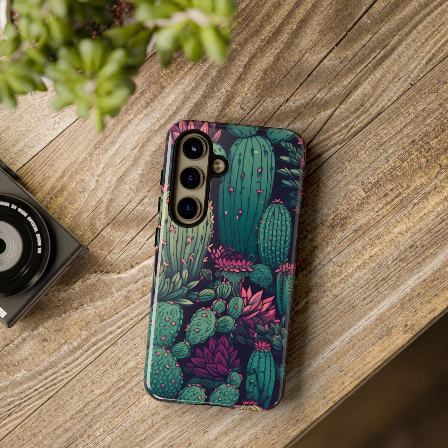 Succulent Garden Tough Phone Case – Bold & Stylish Protection for Plant Lovers