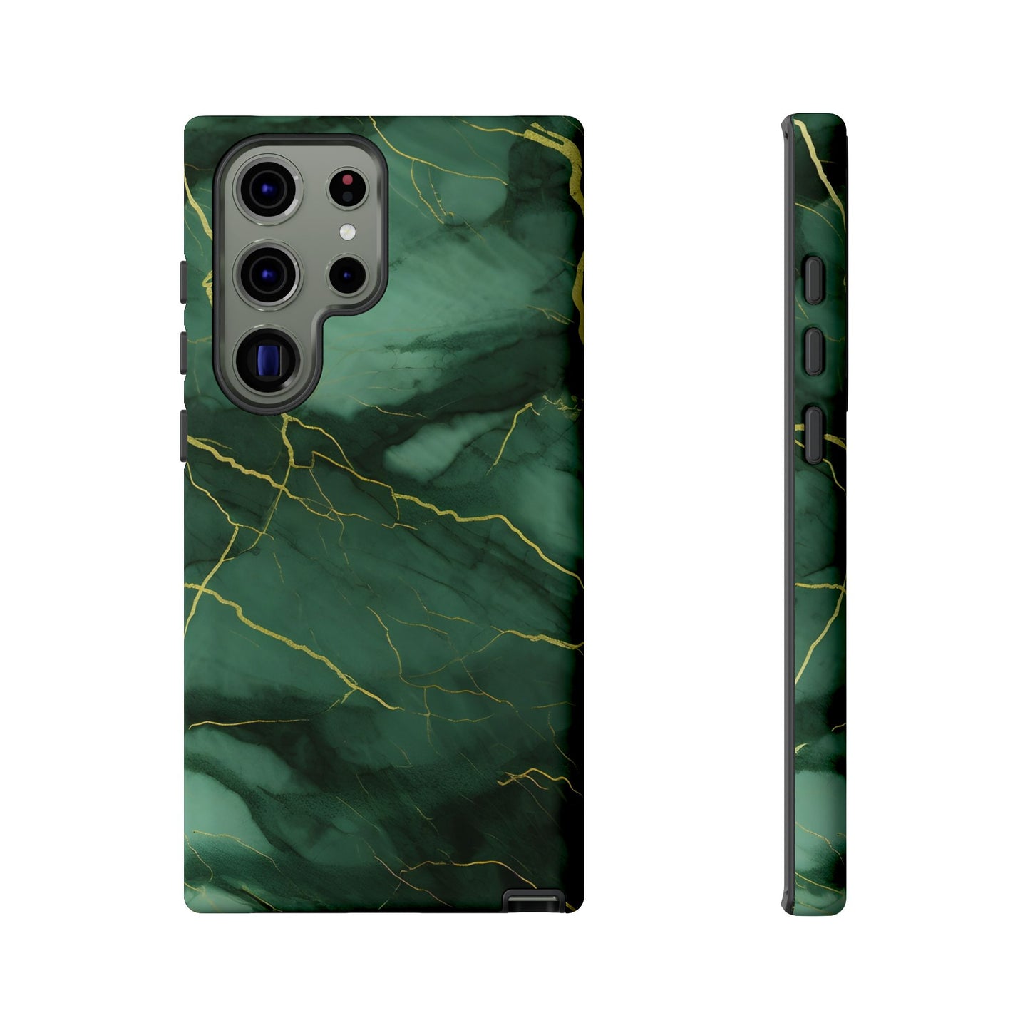 Hunter Green Marble - Tough Phone Case