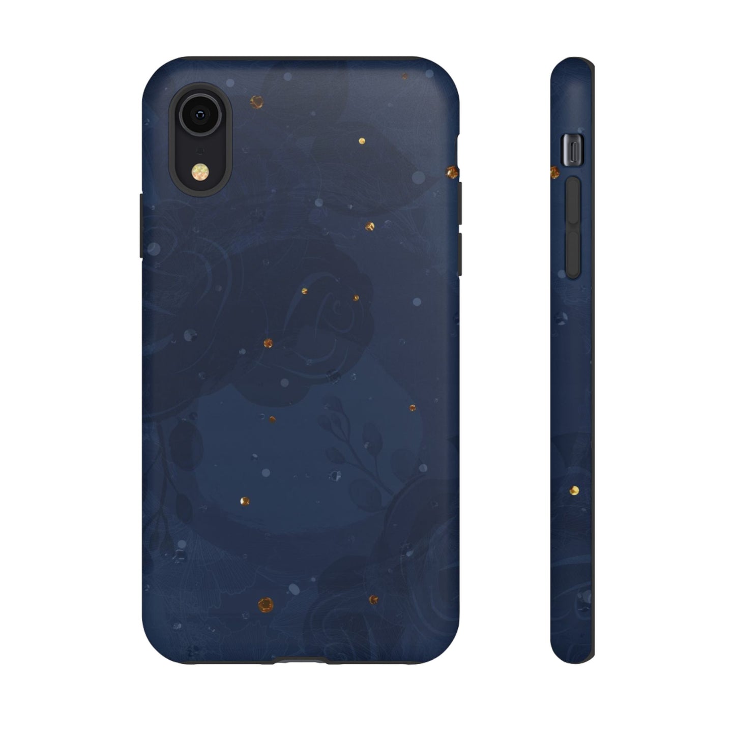 Subtle Navy Florals - Tough Phone Case
