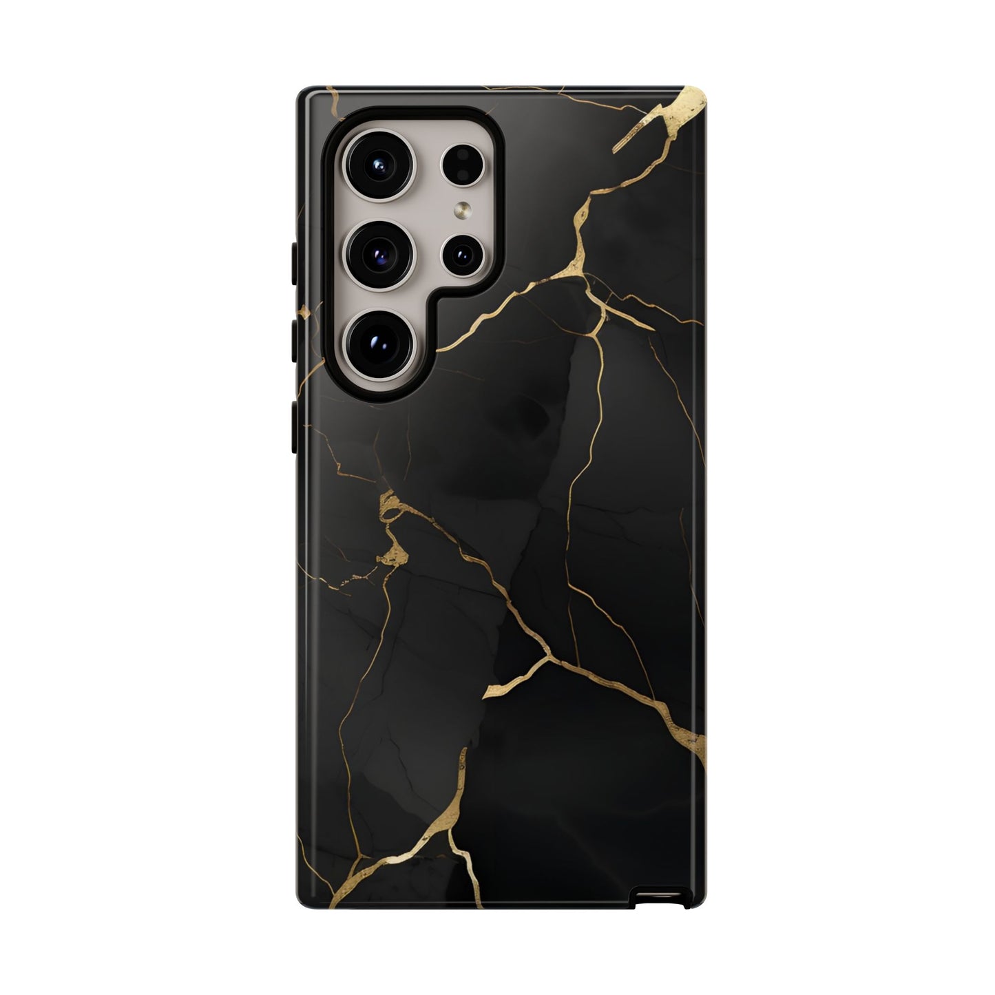 Black Marble  - Tough Phone Case