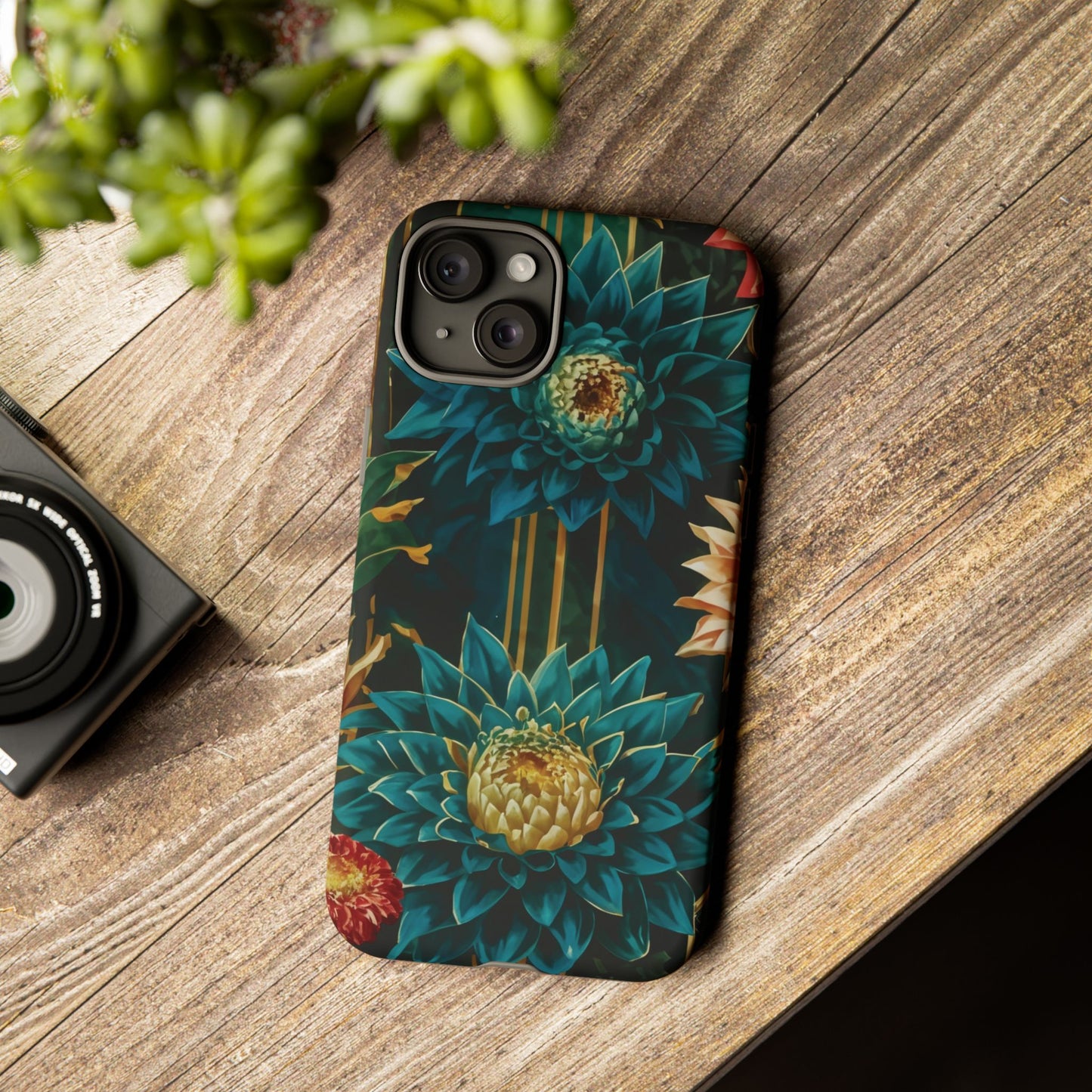 Bold Bloom Garden Tough Phone Case – Dramatic Florals for Statement-Makers