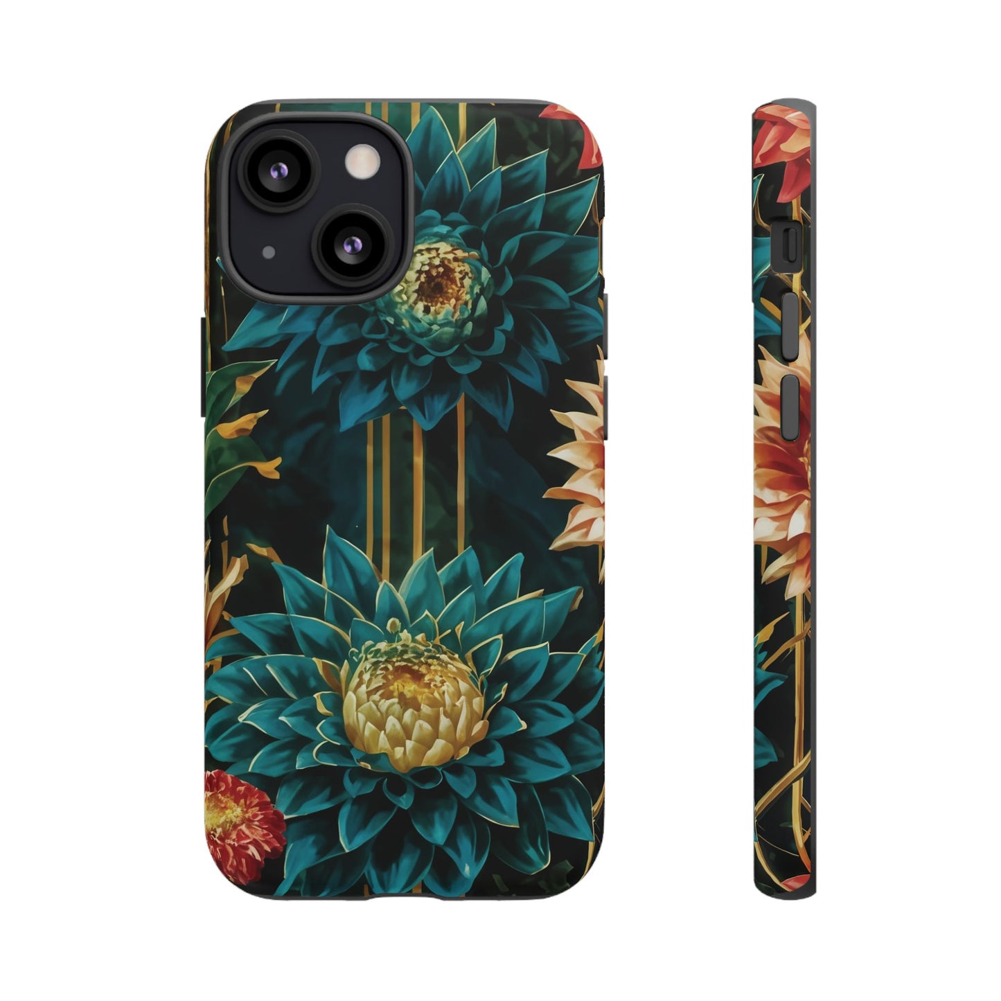 Bold Bloom Garden Tough Phone Case – Dramatic Florals for Statement-Makers
