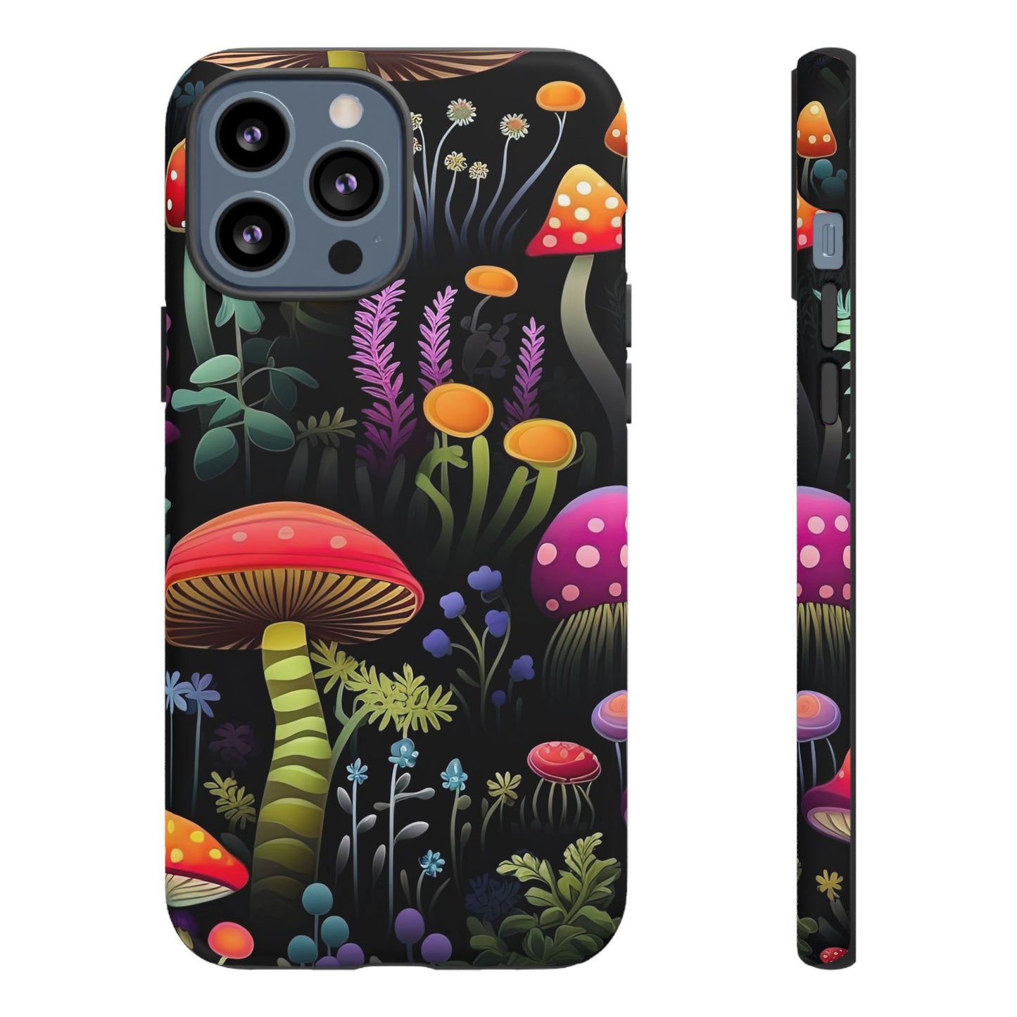 Dark Forest Mushrooms Tough Cell Phone Case