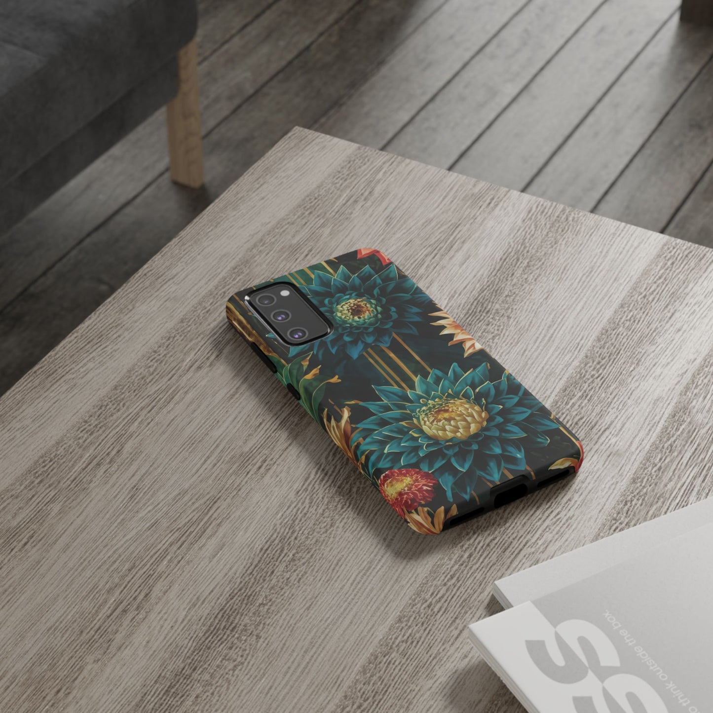 Bold Bloom Garden Tough Phone Case – Dramatic Florals for Statement-Makers