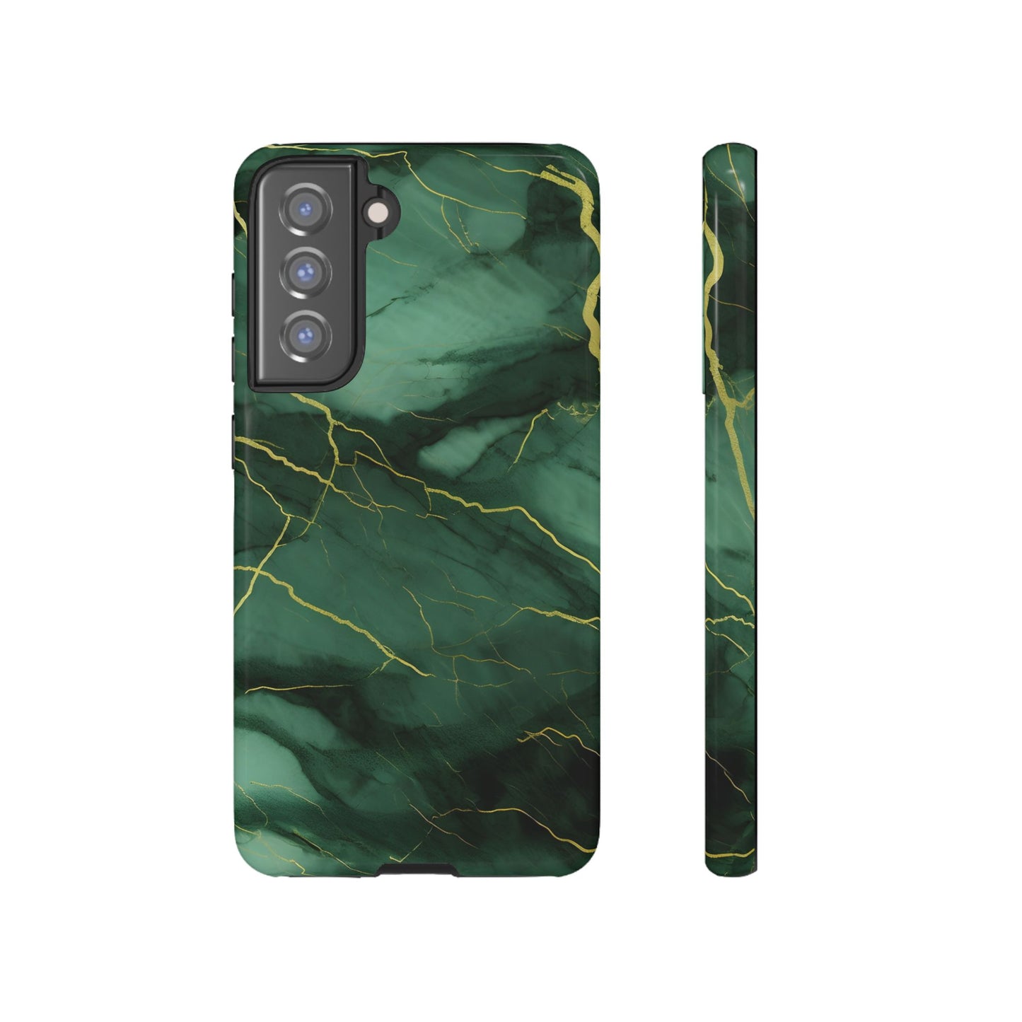 Hunter Green Marble - Tough Phone Case