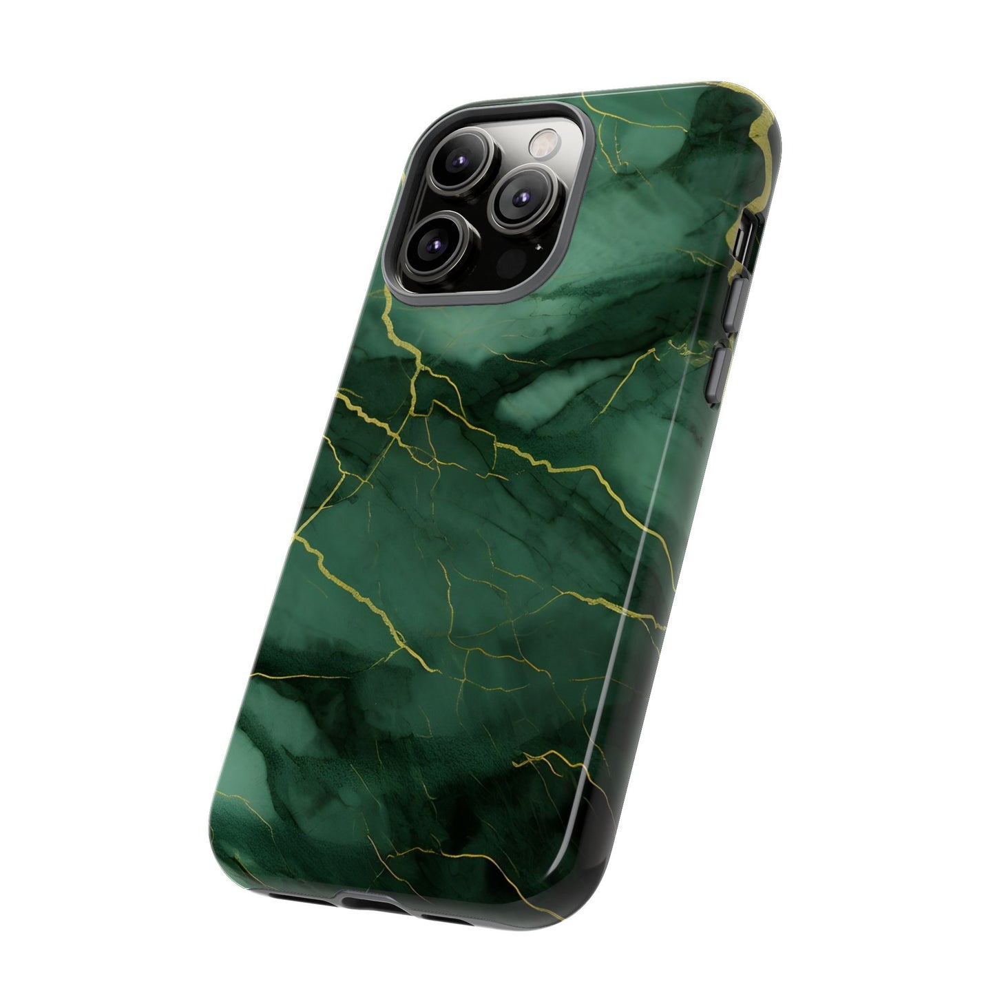Hunter Green Marble - Tough Phone Case