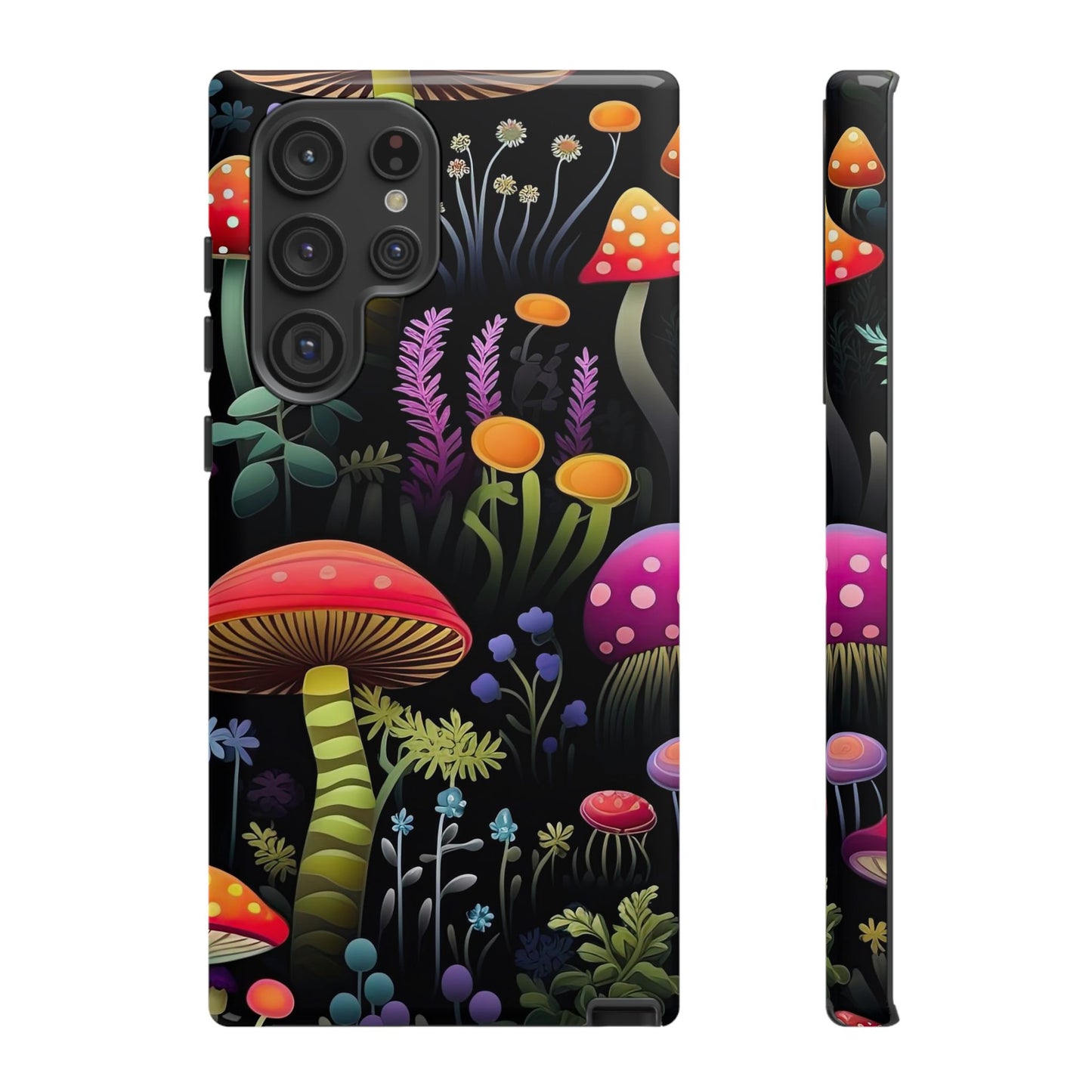 Dark Forest Mushrooms Tough Cell Phone Case