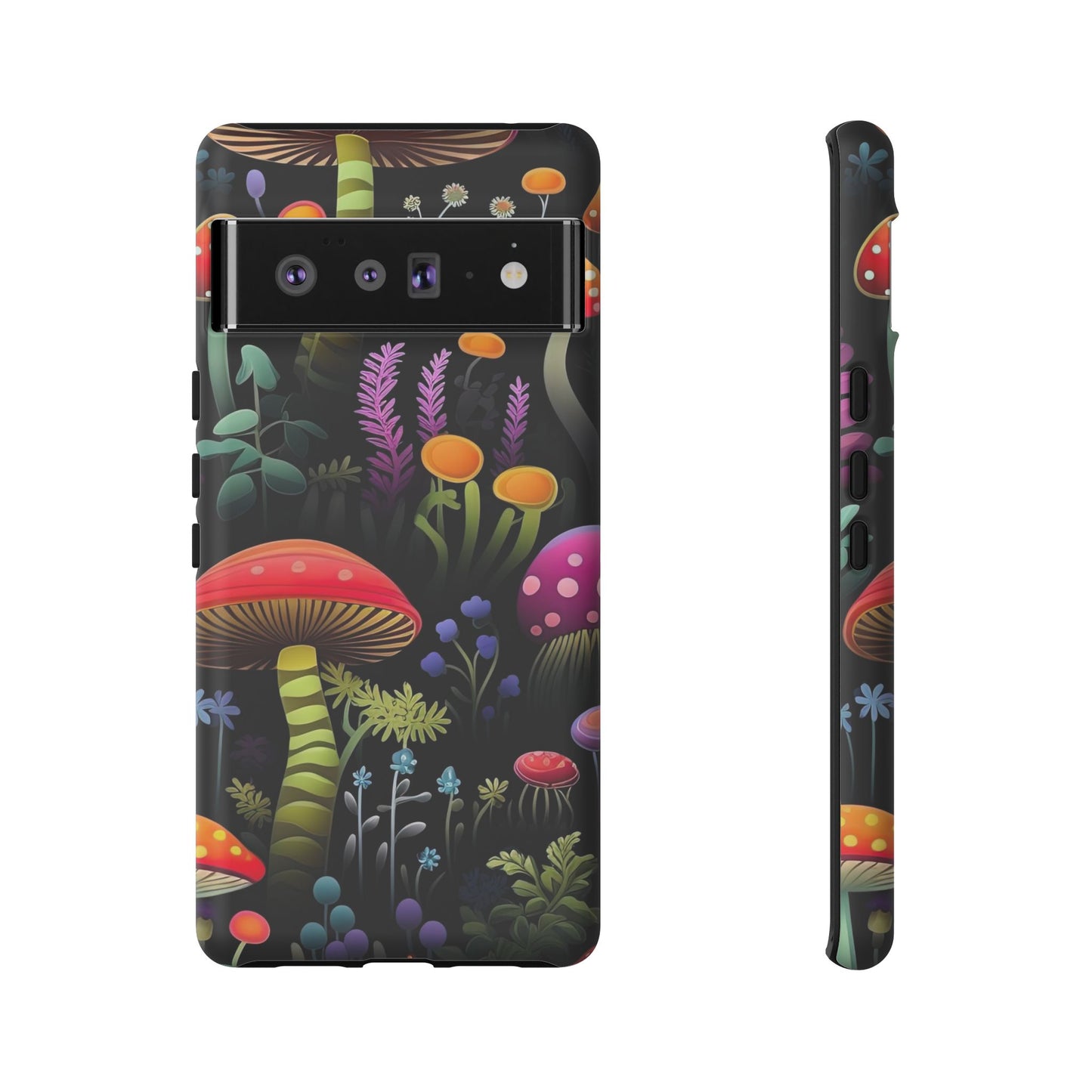 Dark Forest Mushrooms Tough Cell Phone Case