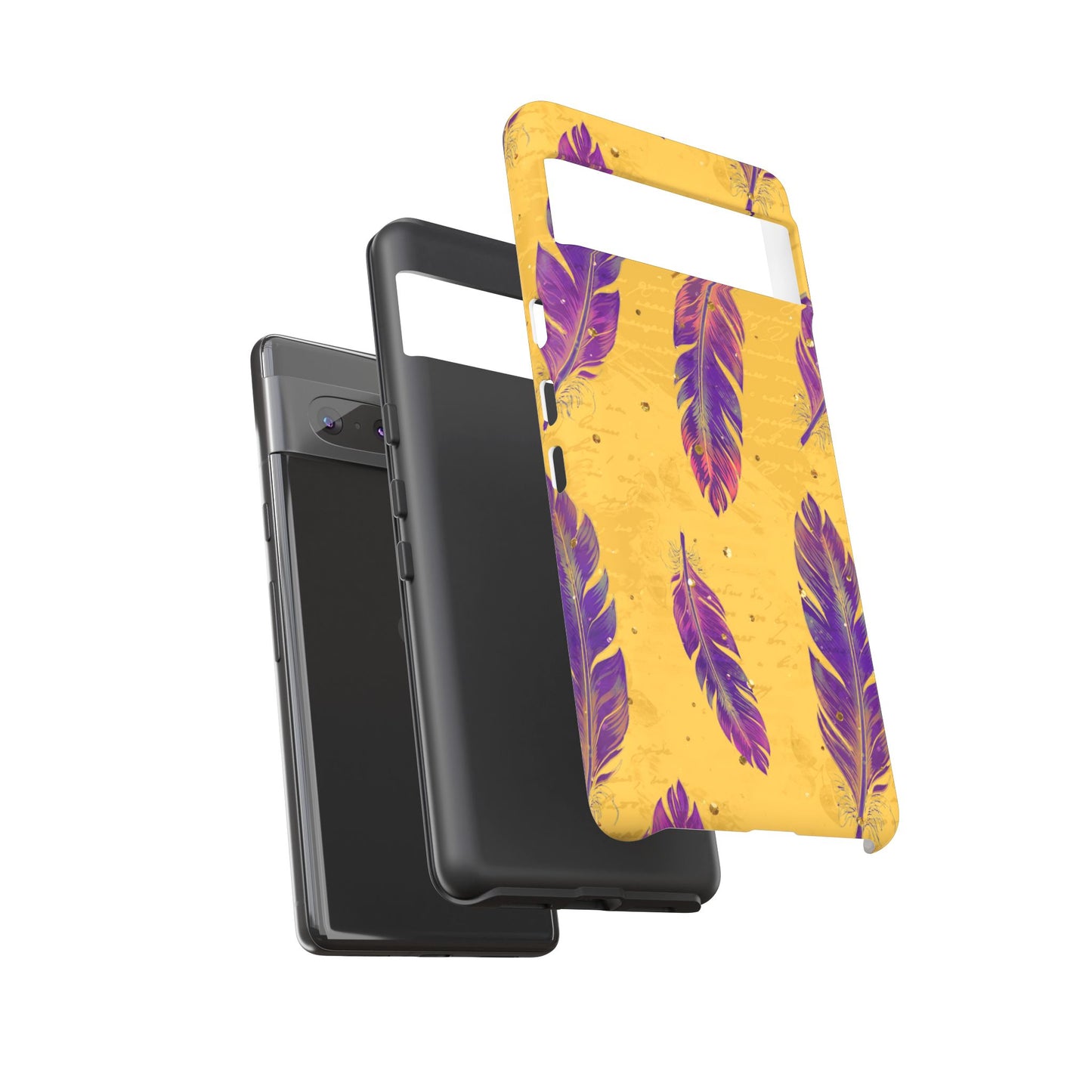 Purple Feathers - Tough Phone Case