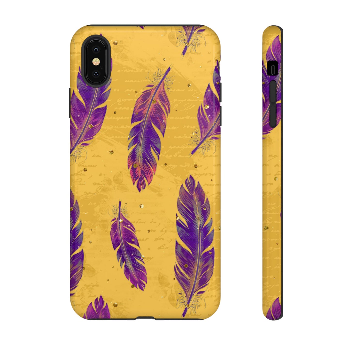 Purple Feathers - Tough Phone Case