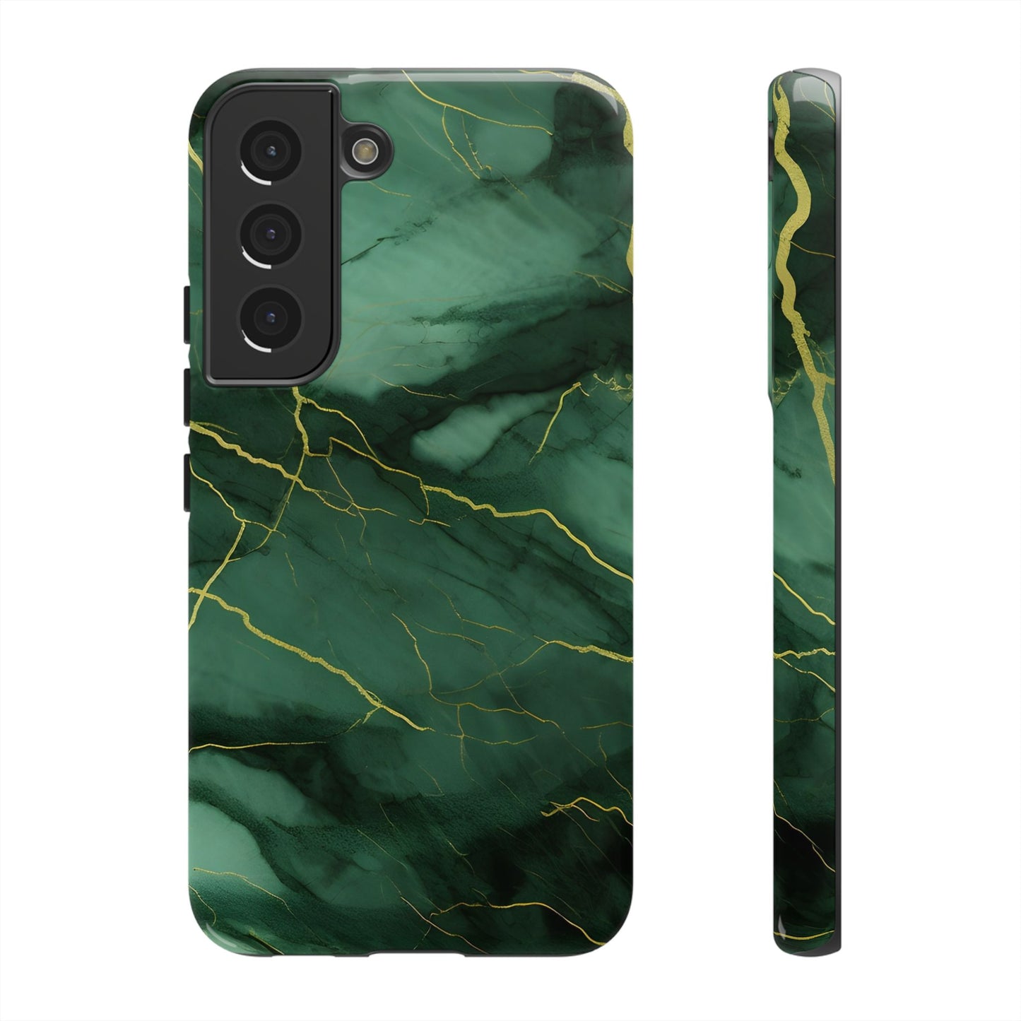 Hunter Green Marble - Tough Phone Case