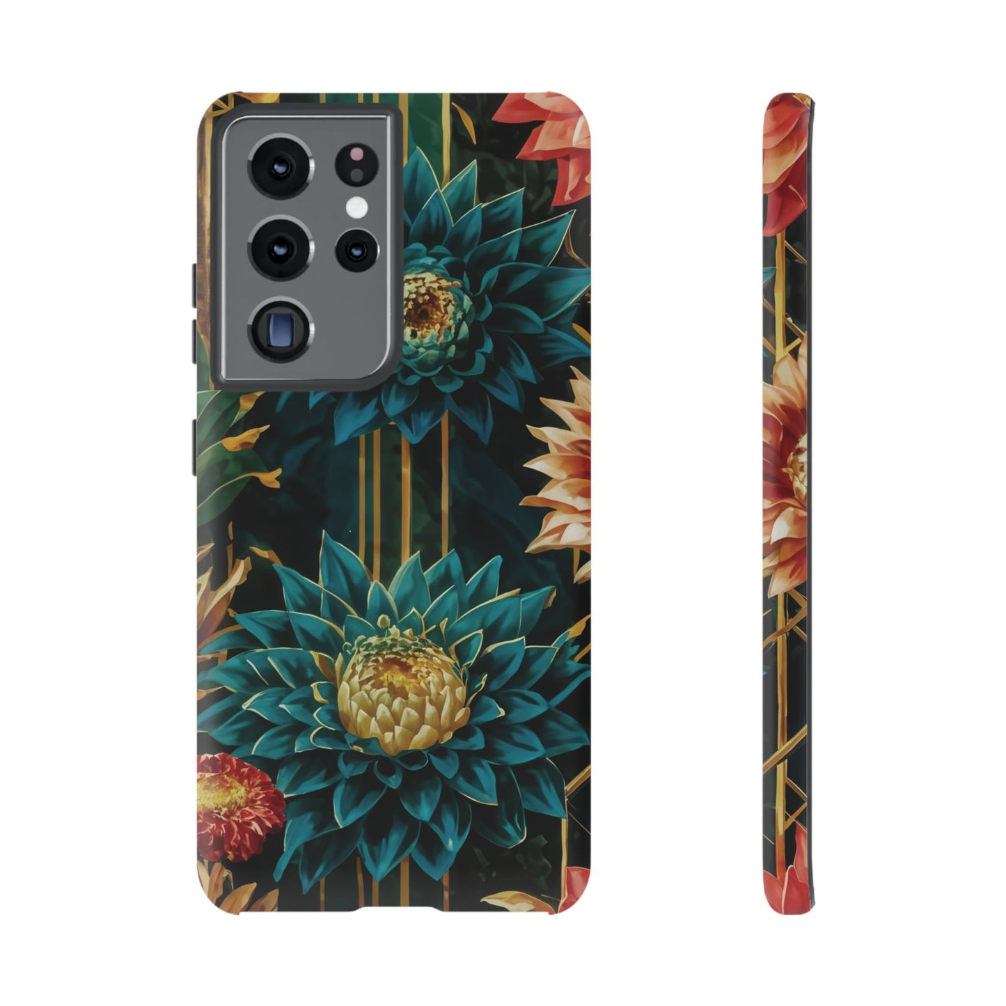 Bold Bloom Garden Tough Phone Case – Dramatic Florals for Statement-Makers