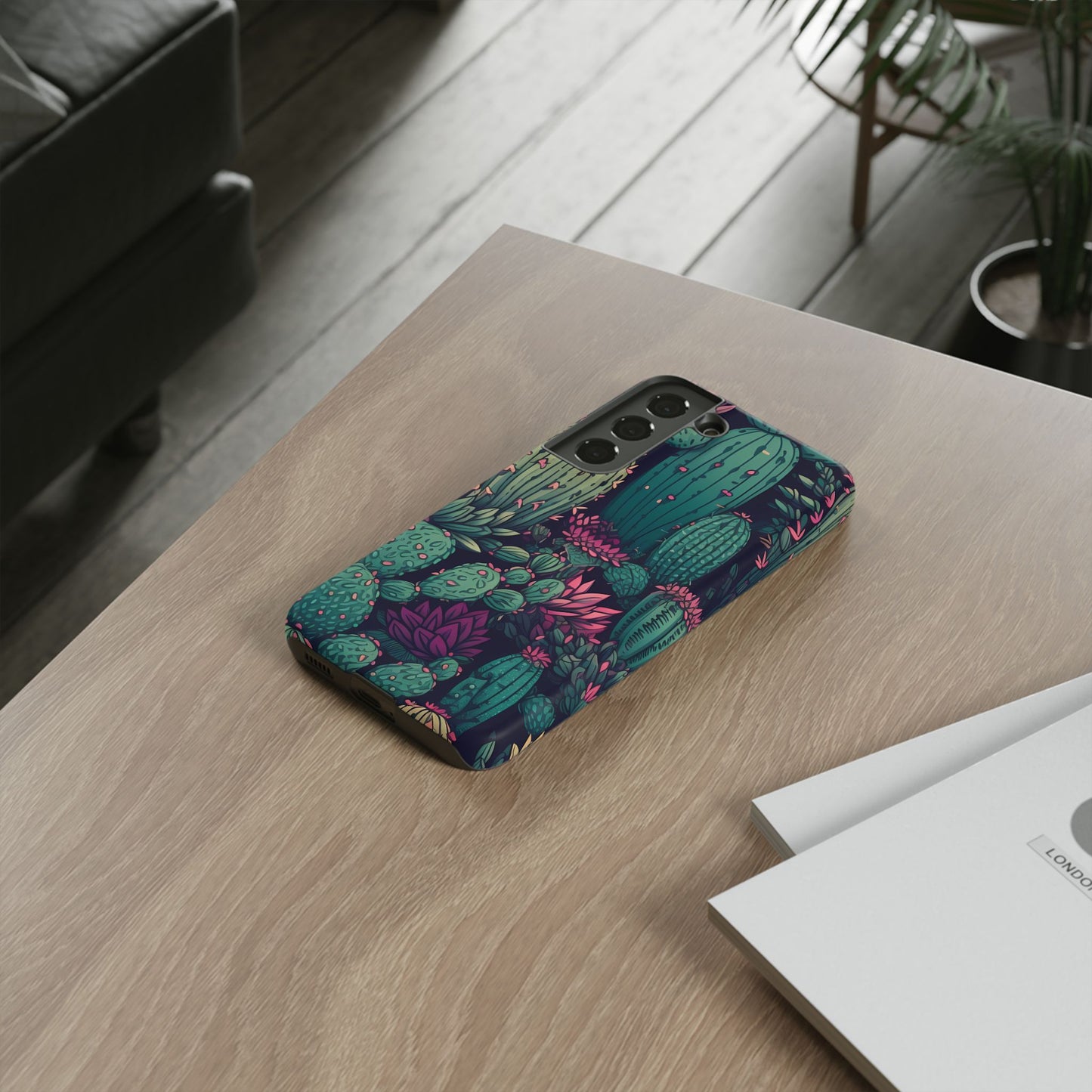 Succulent Garden Tough Phone Case – Bold & Stylish Protection for Plant Lovers