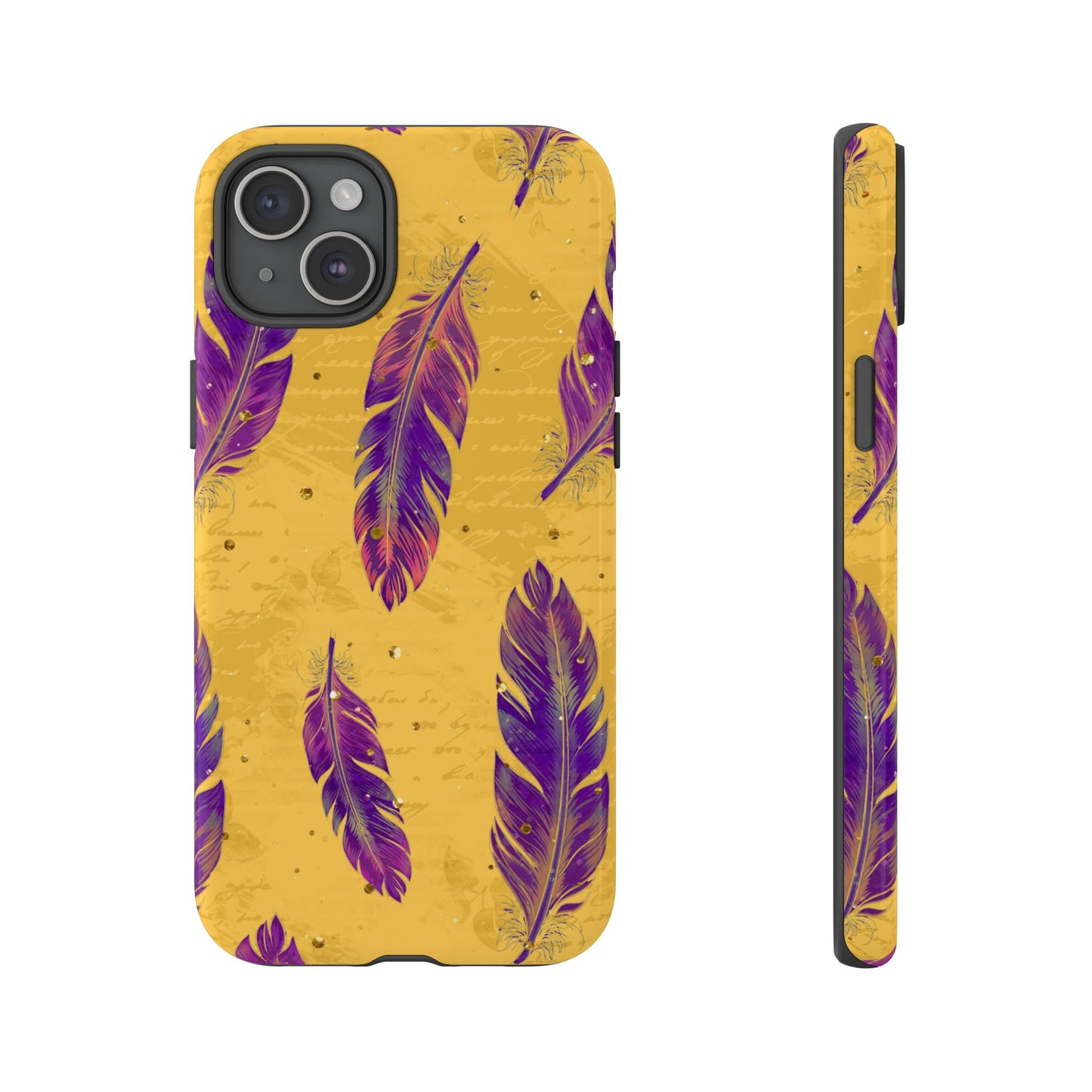 Purple Feathers - Tough Phone Case