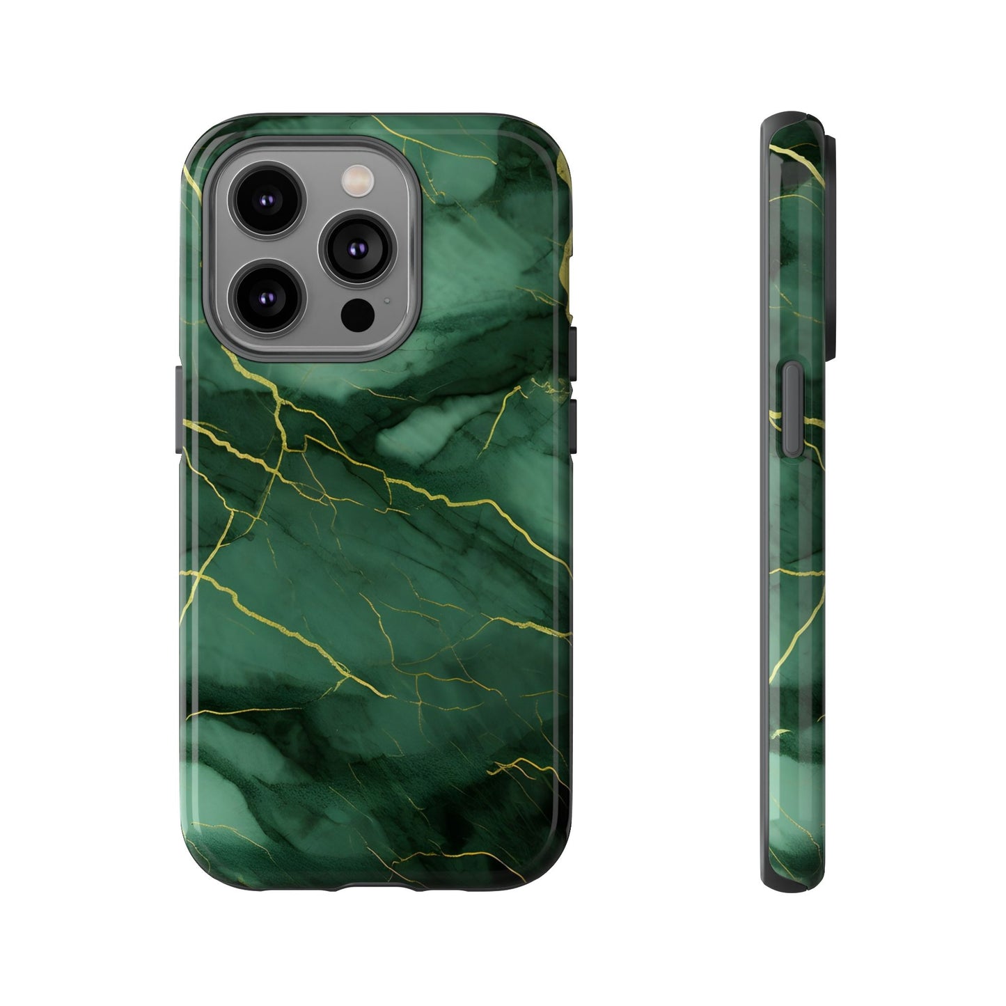 Hunter Green Marble - Tough Phone Case