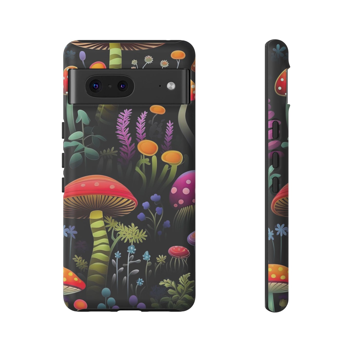 Dark Forest Mushrooms Tough Cell Phone Case