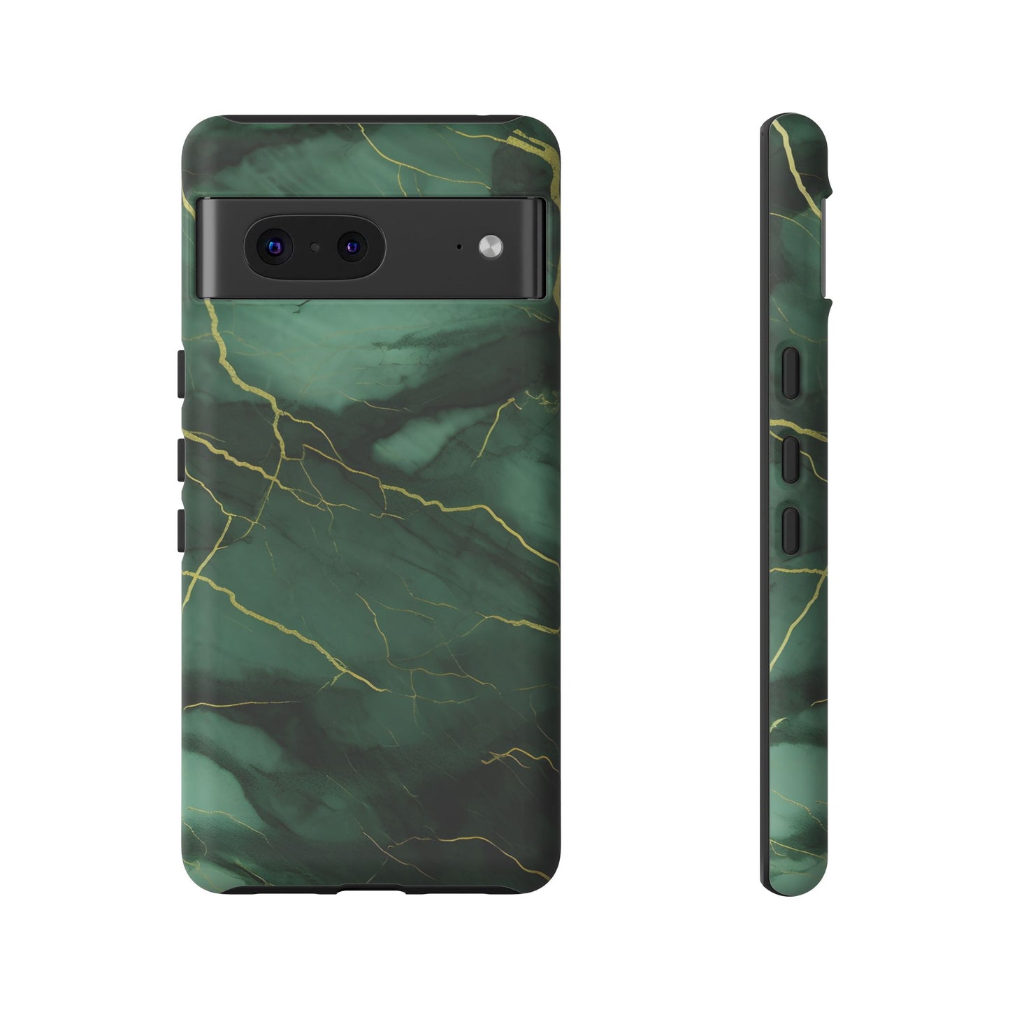 Hunter Green Marble - Tough Phone Case