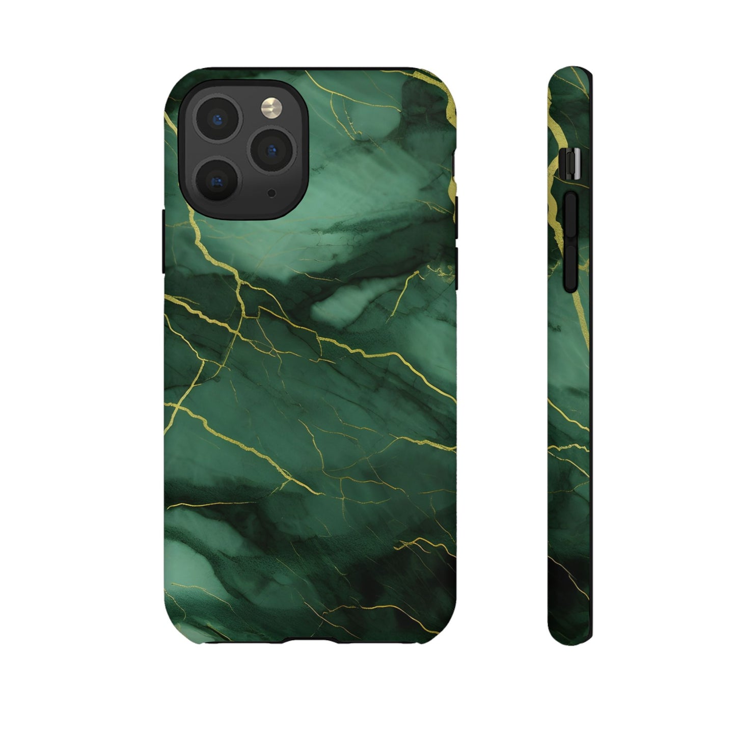 Hunter Green Marble - Tough Phone Case