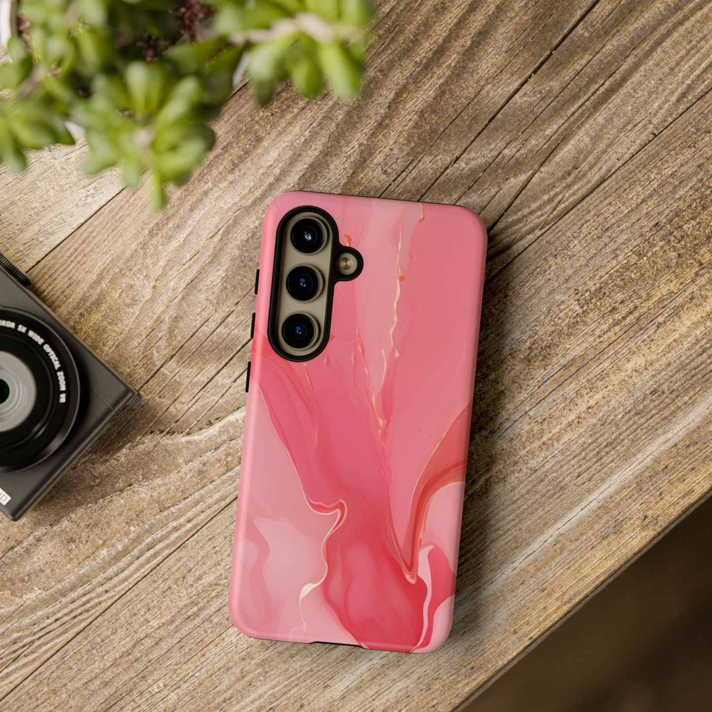 Pink Marble Tough Phone Case