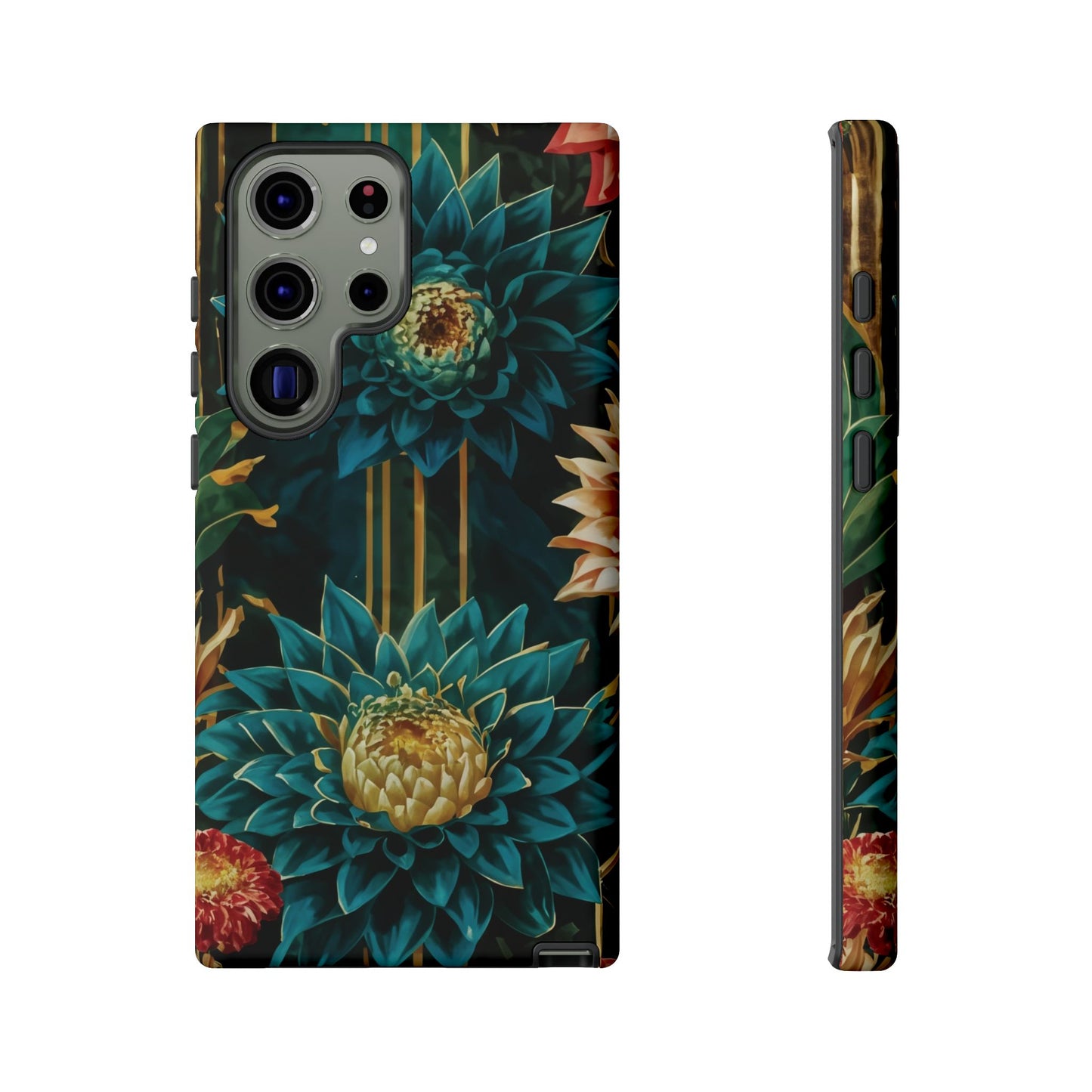 Bold Bloom Garden Tough Phone Case – Dramatic Florals for Statement-Makers